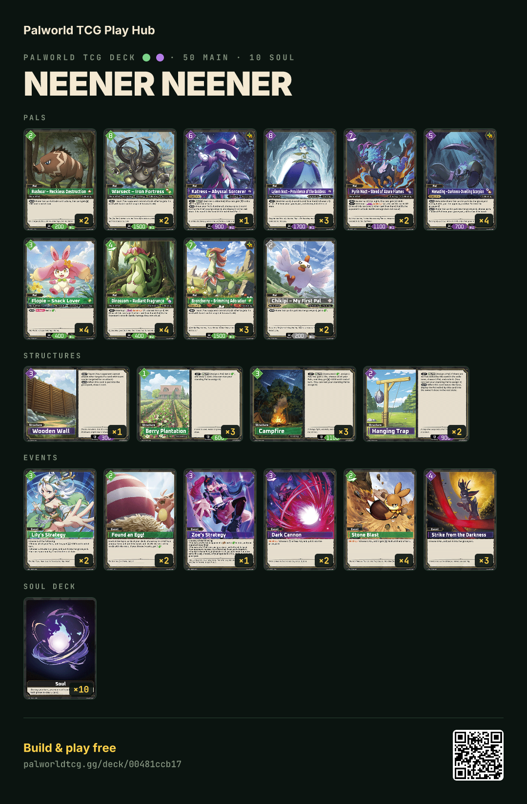 Neener neener decklist