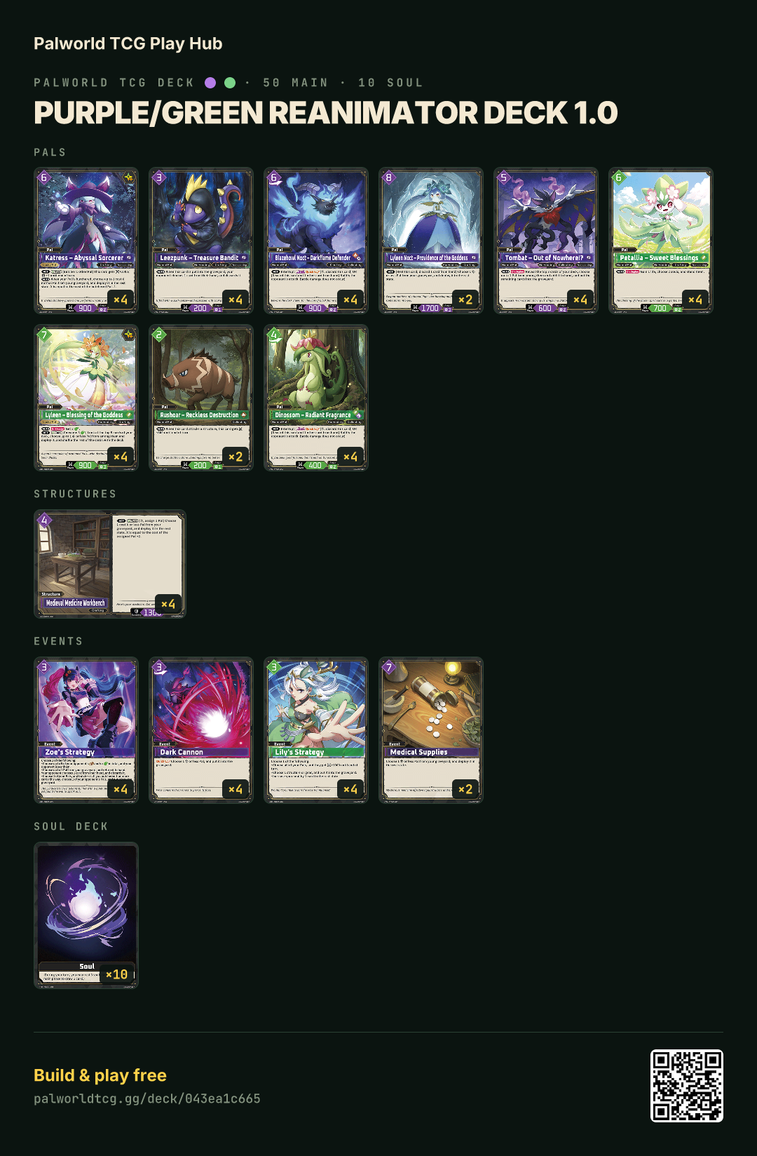 Purple/Green Reanimator deck 1.0 decklist