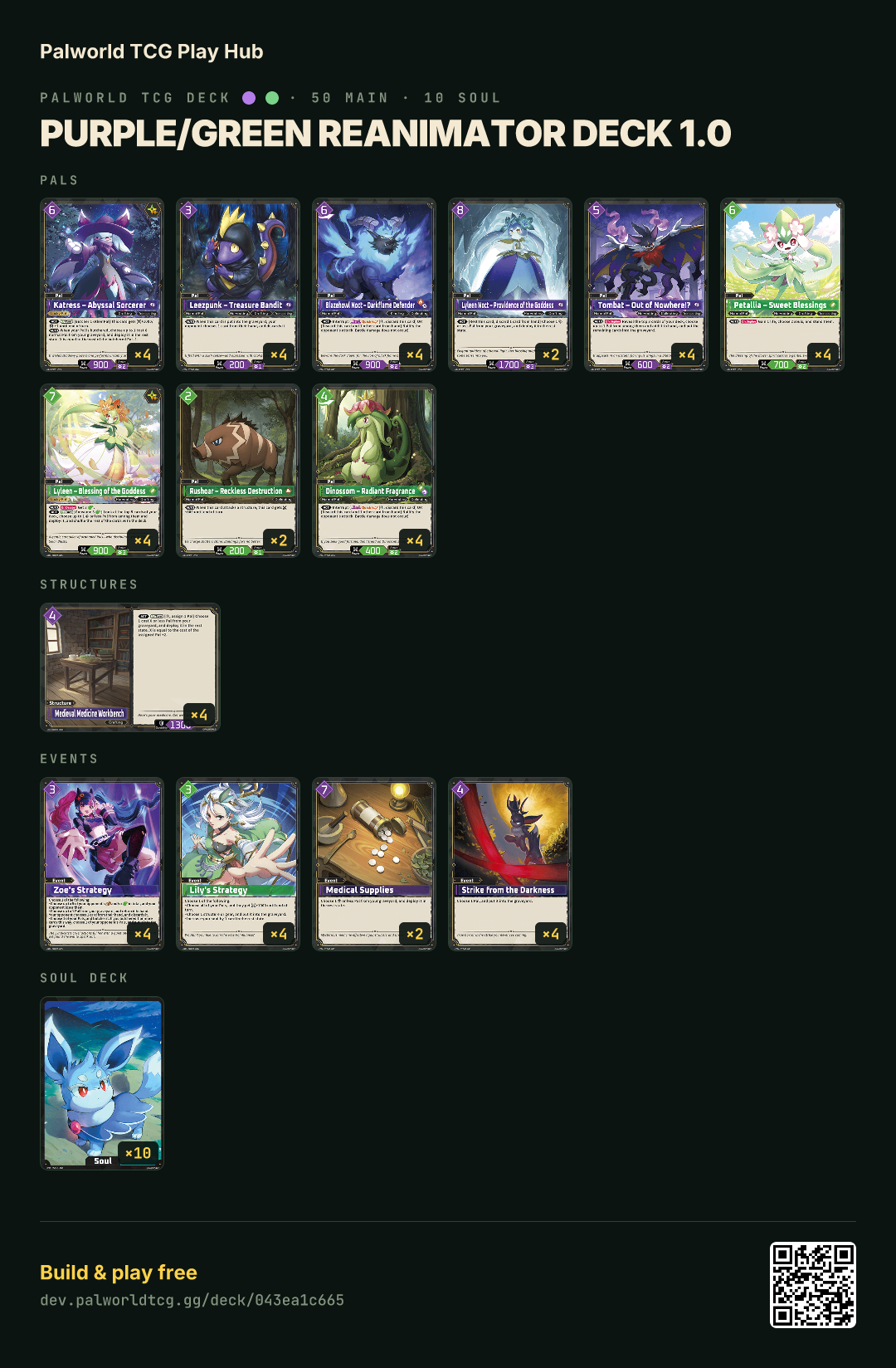 Purple/Green Reanimator deck 1.0のデッキリスト