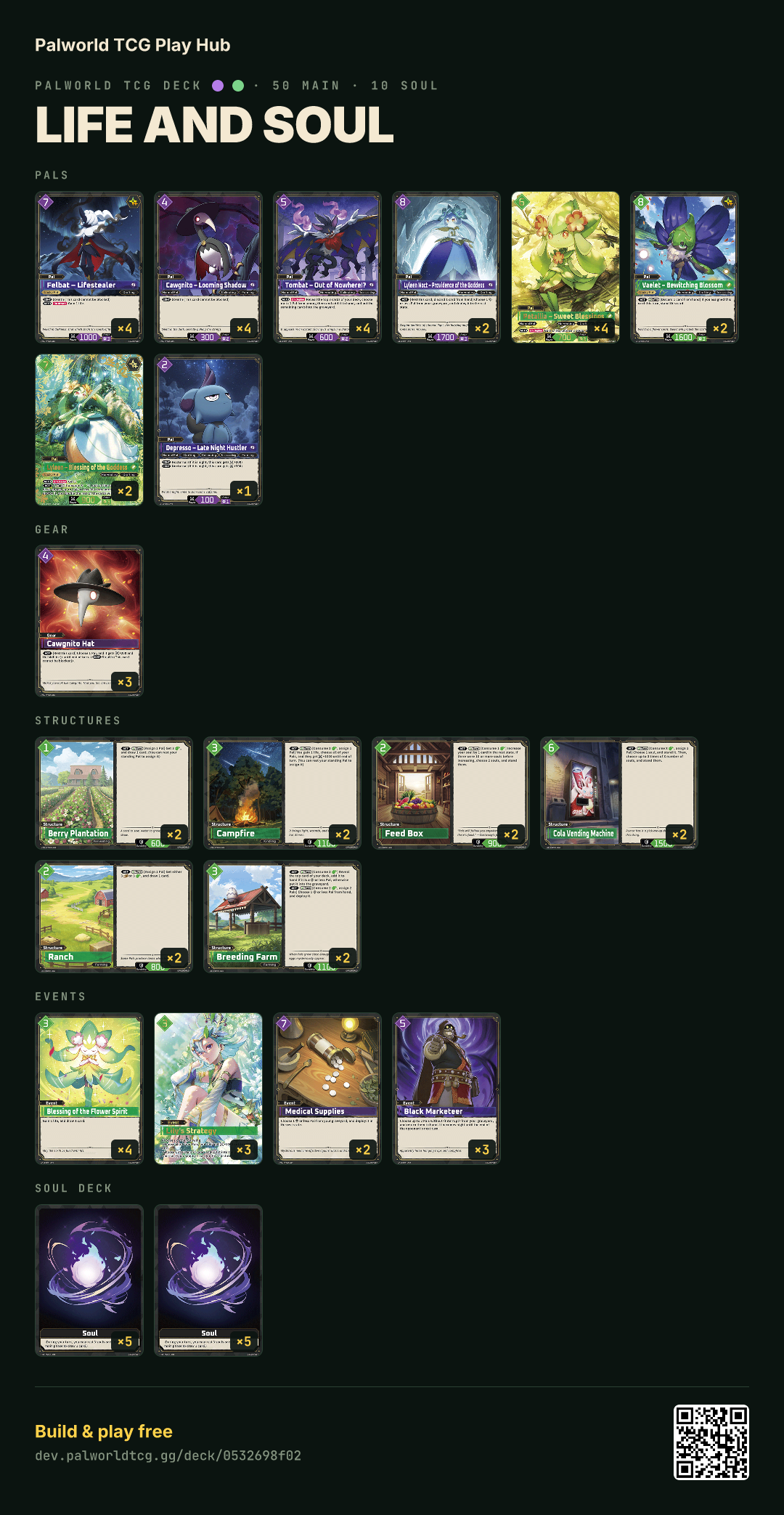 Life and soul decklist