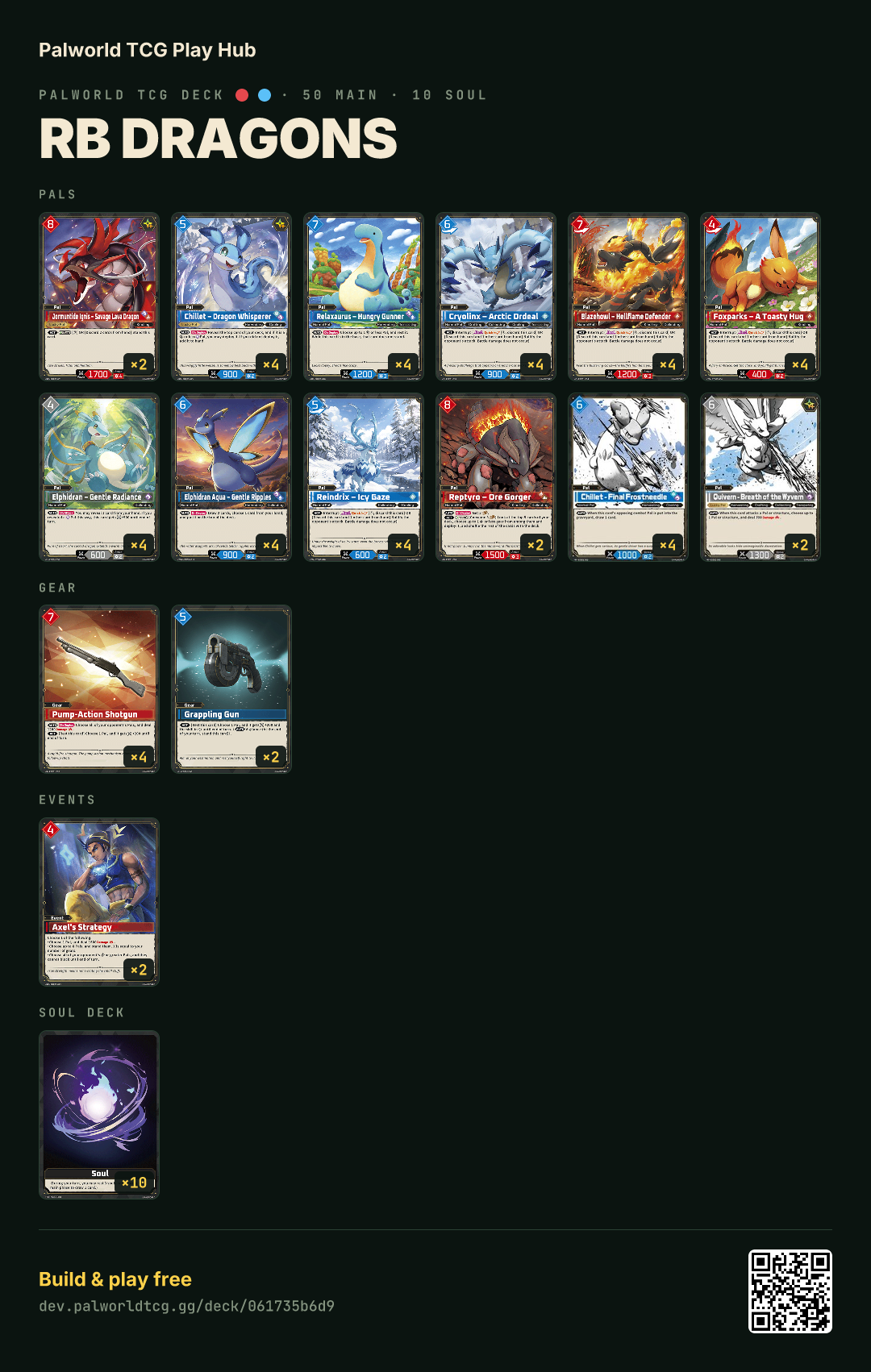 RB Dragons decklist