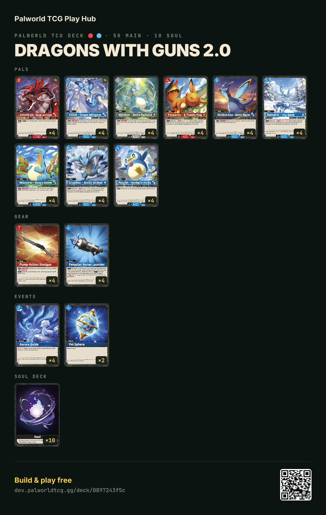 Dragons with Guns 2.0 decklist