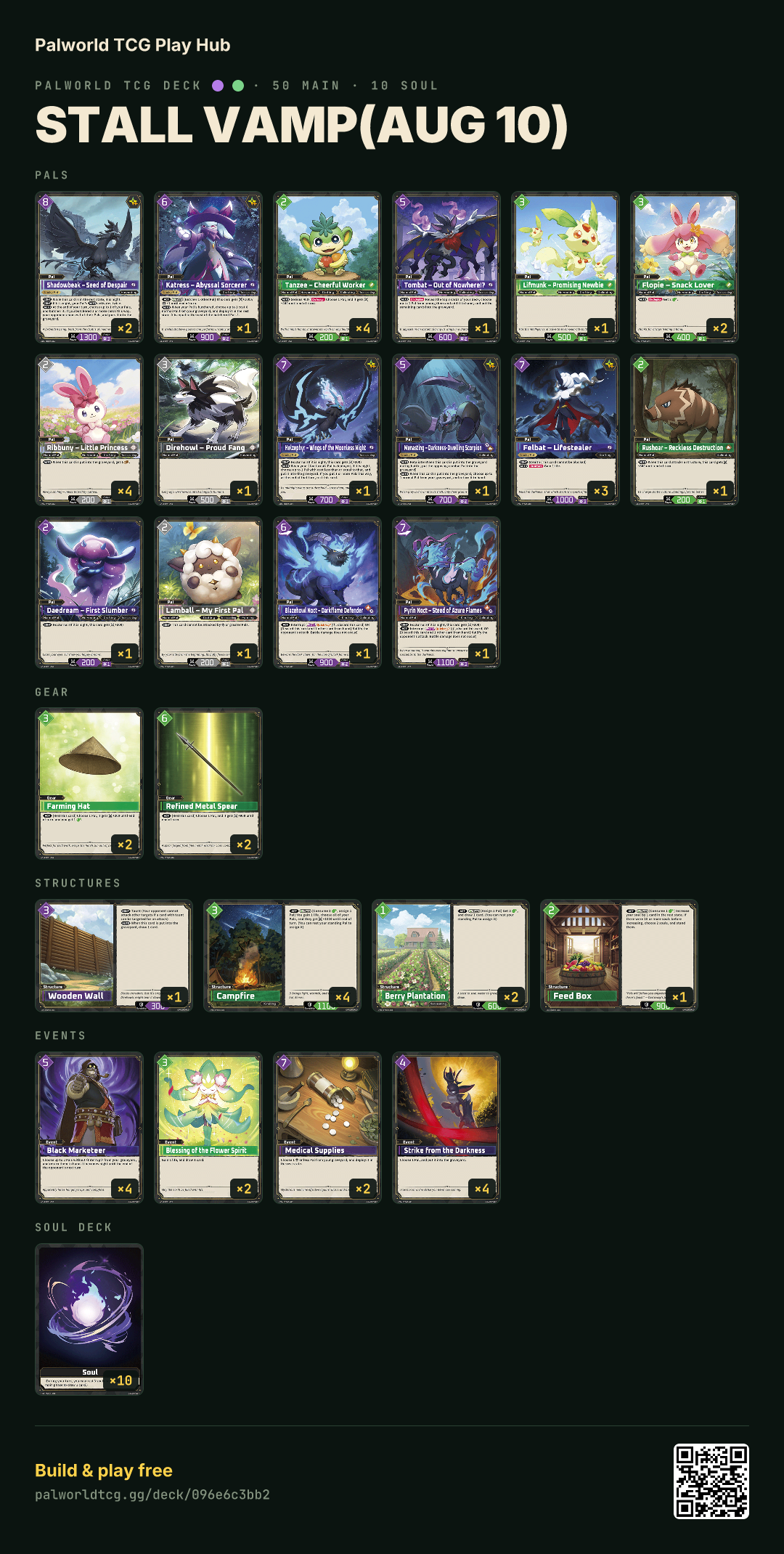 Stall Vamp(Aug 10) decklist