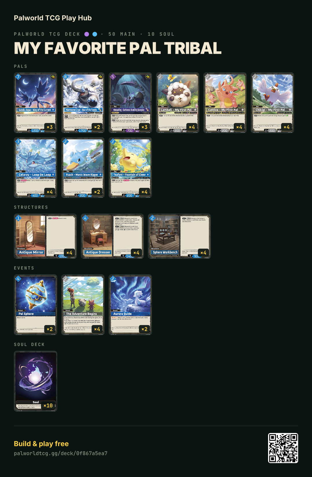 My Favorite Pal Tribal decklist