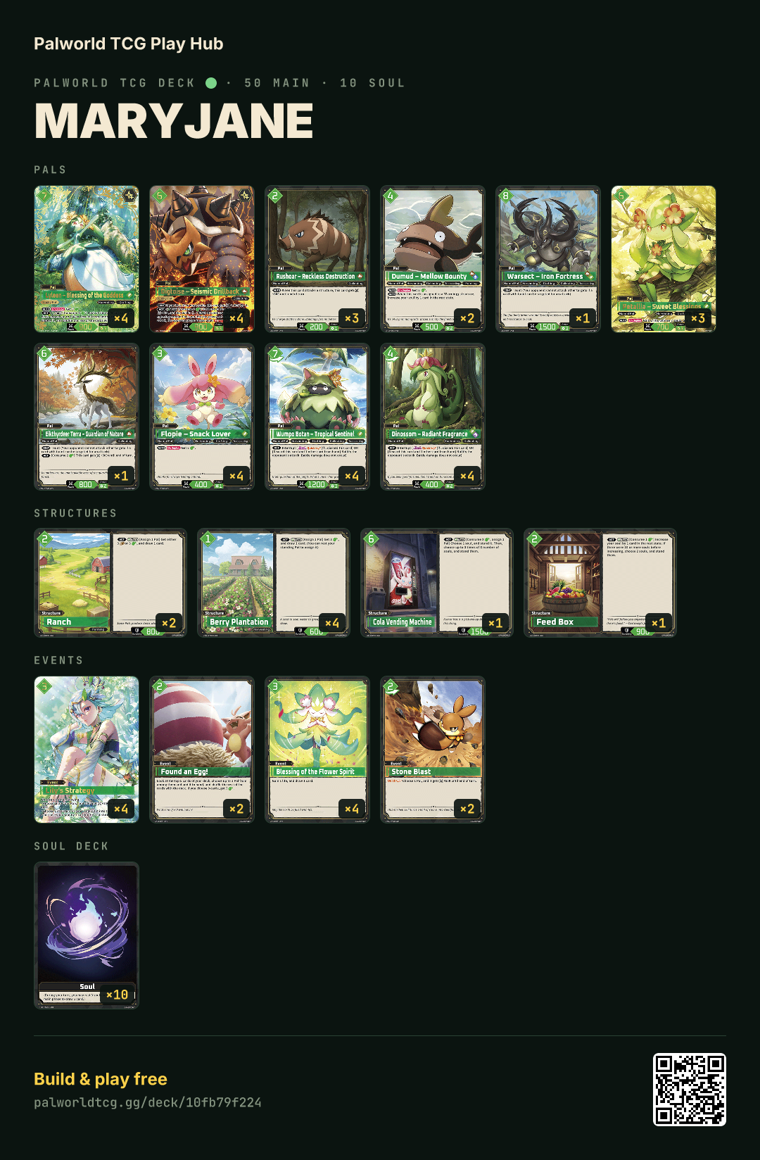 MaryJane decklist