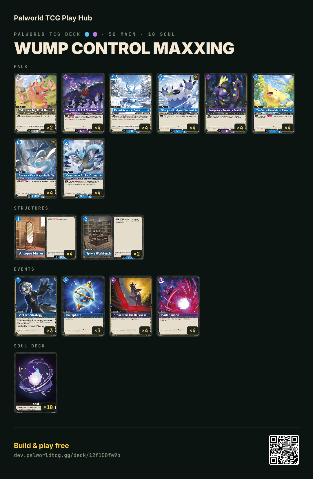 Wump control maxxing decklist
