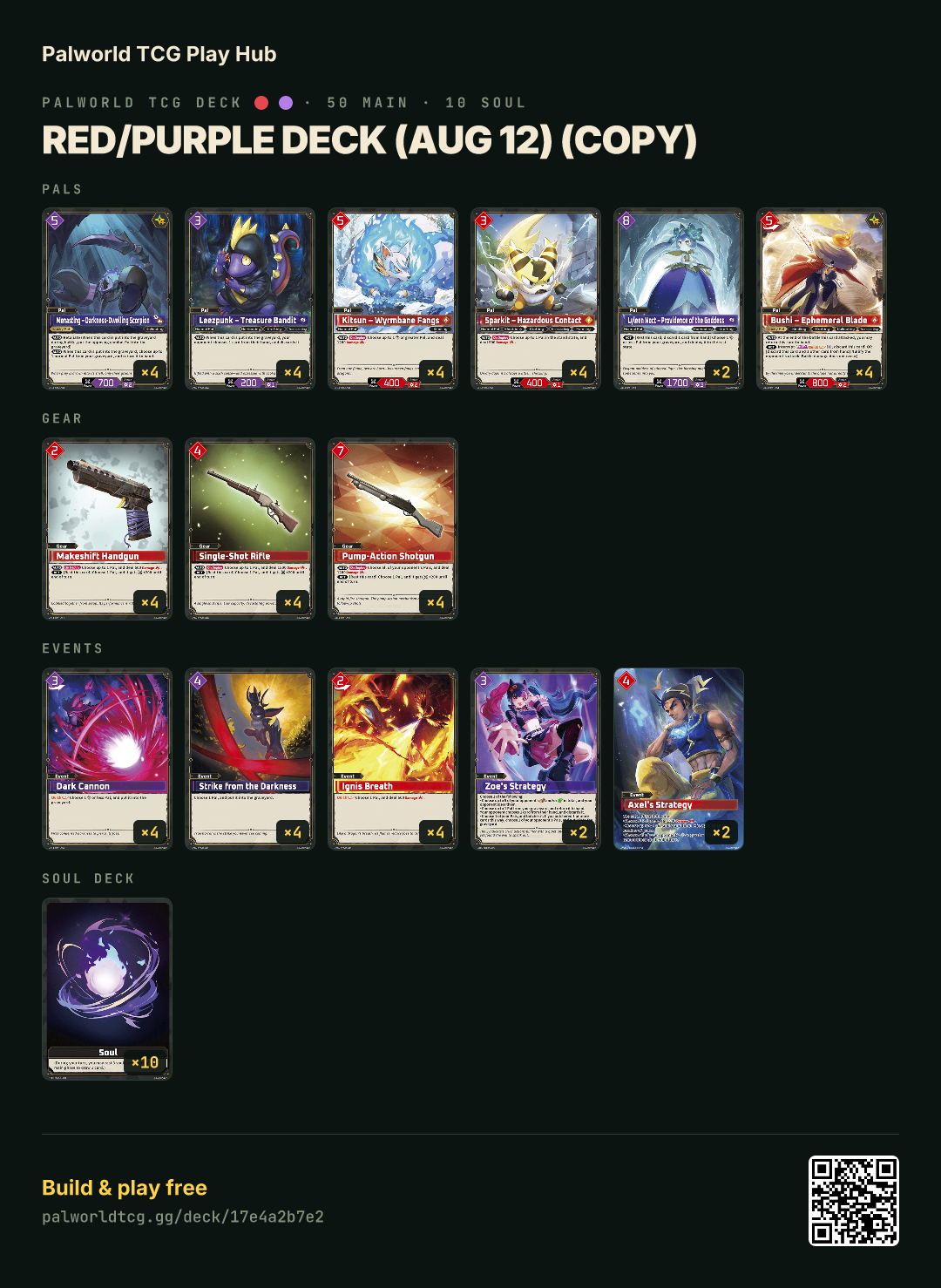 Red/Purple deck (Aug 12) (copy) decklist