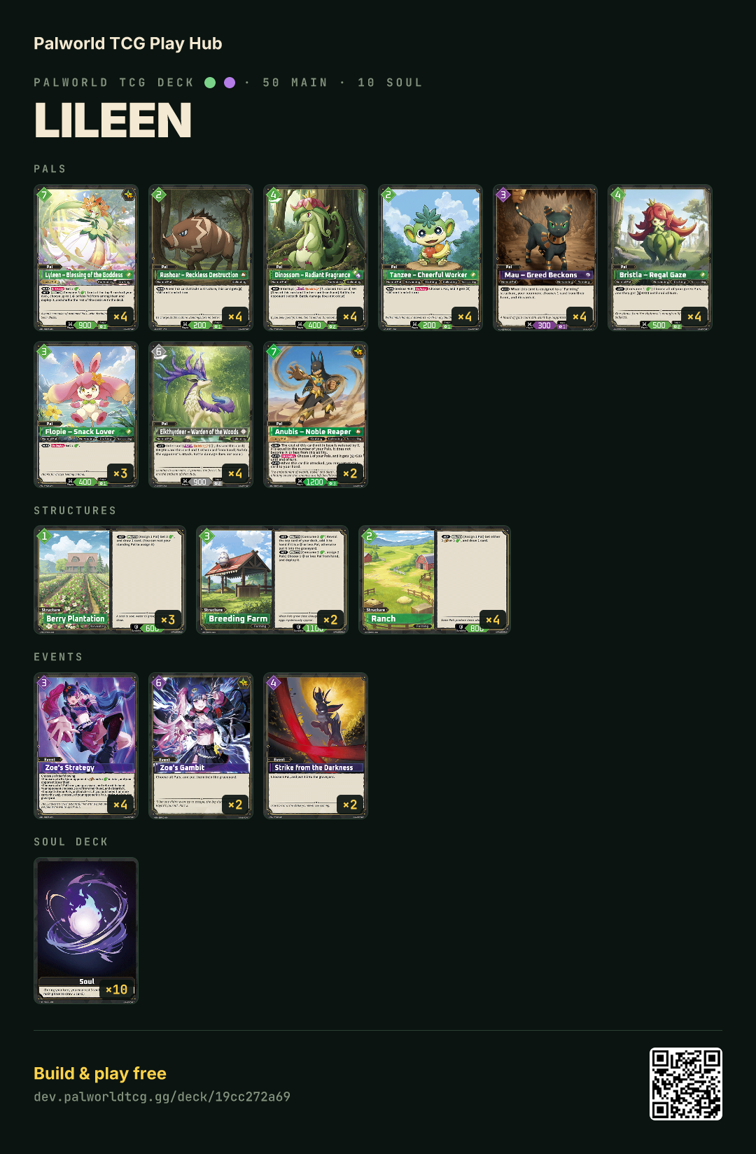 Lileen decklist