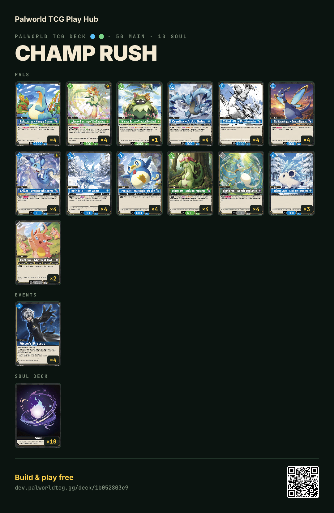 Champ rush decklist