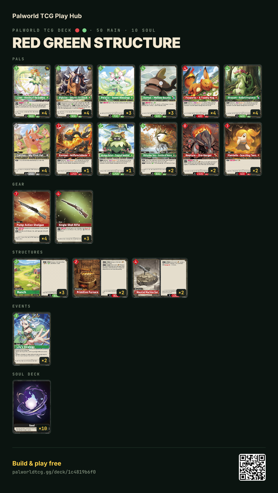 Red Green Structure decklist