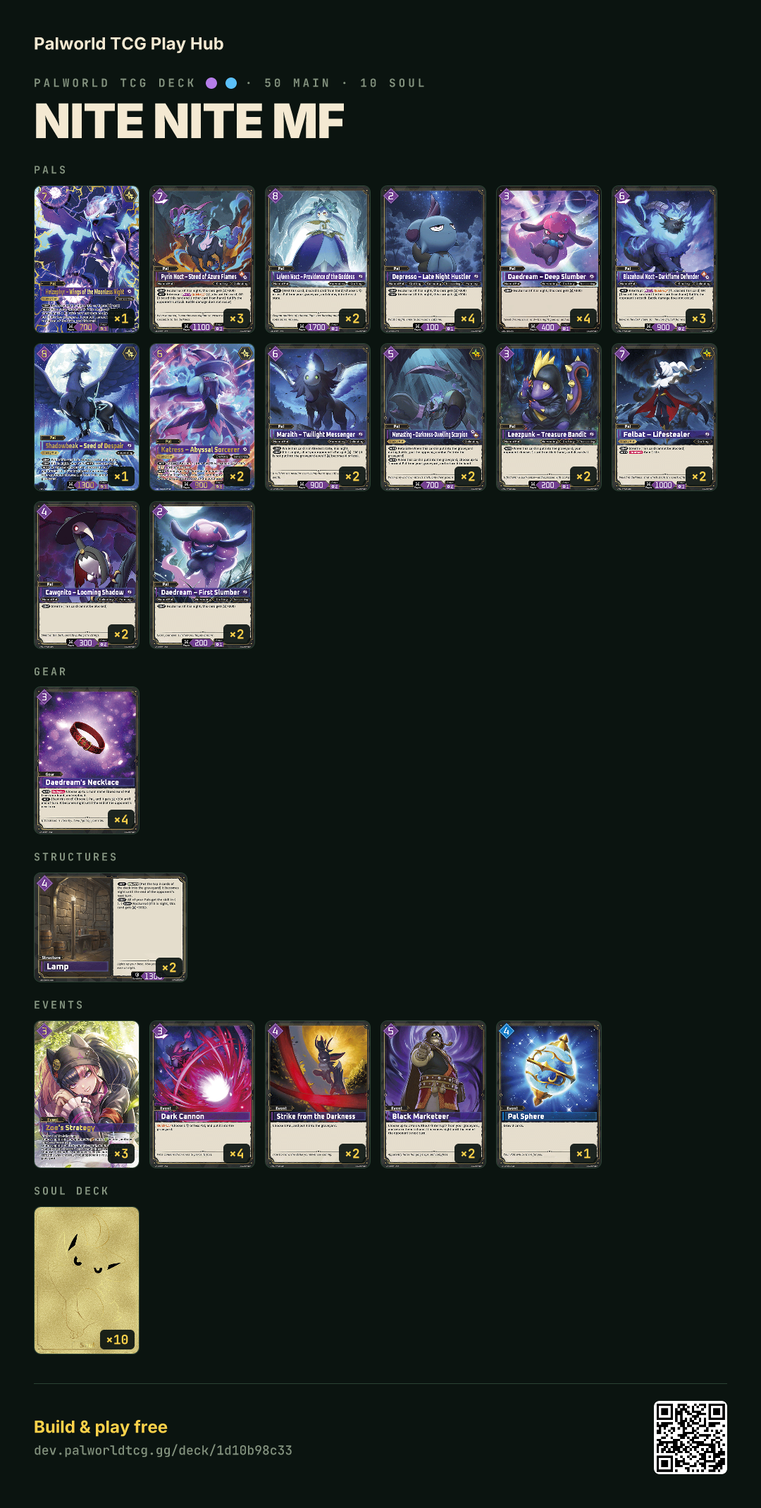 nite nite mf decklist
