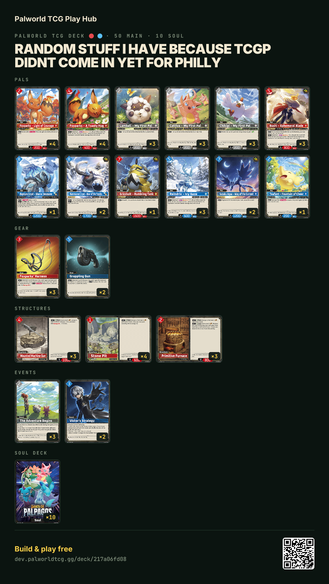 Random stuff I have because TCGP didnt come in yet for Philly decklist