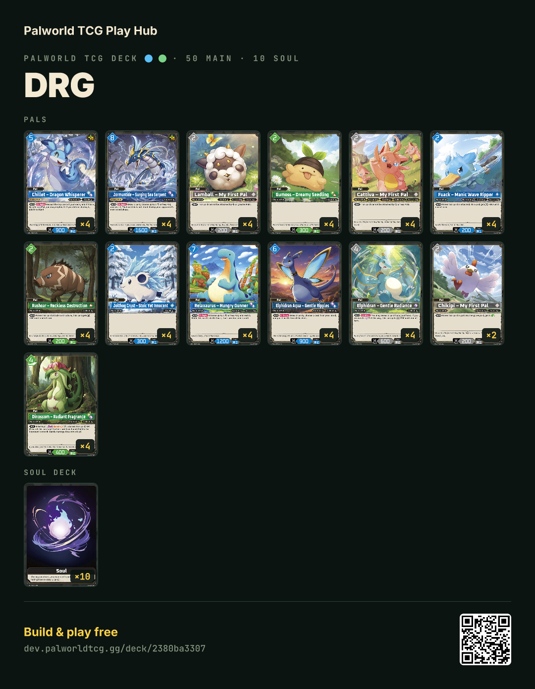 DRG decklist