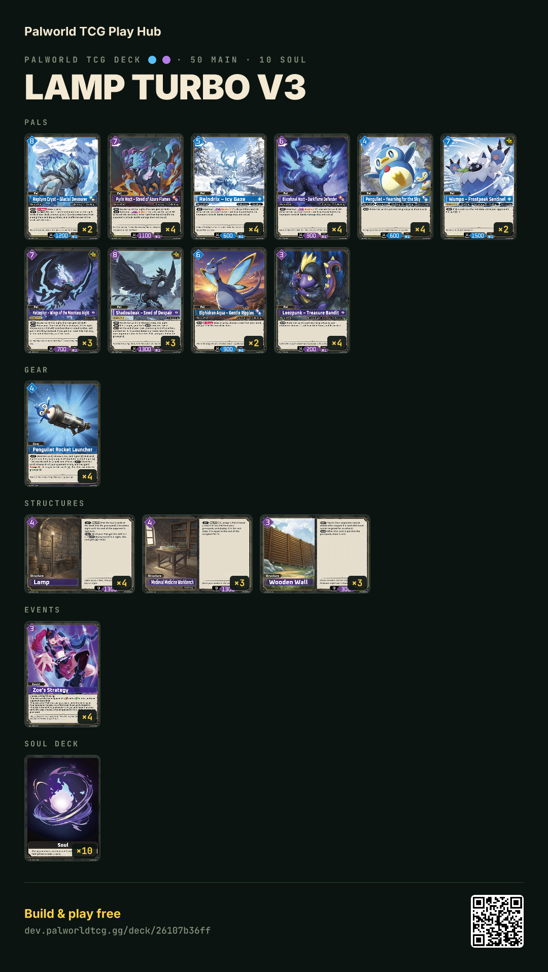 Lamp Turbo v3 decklist