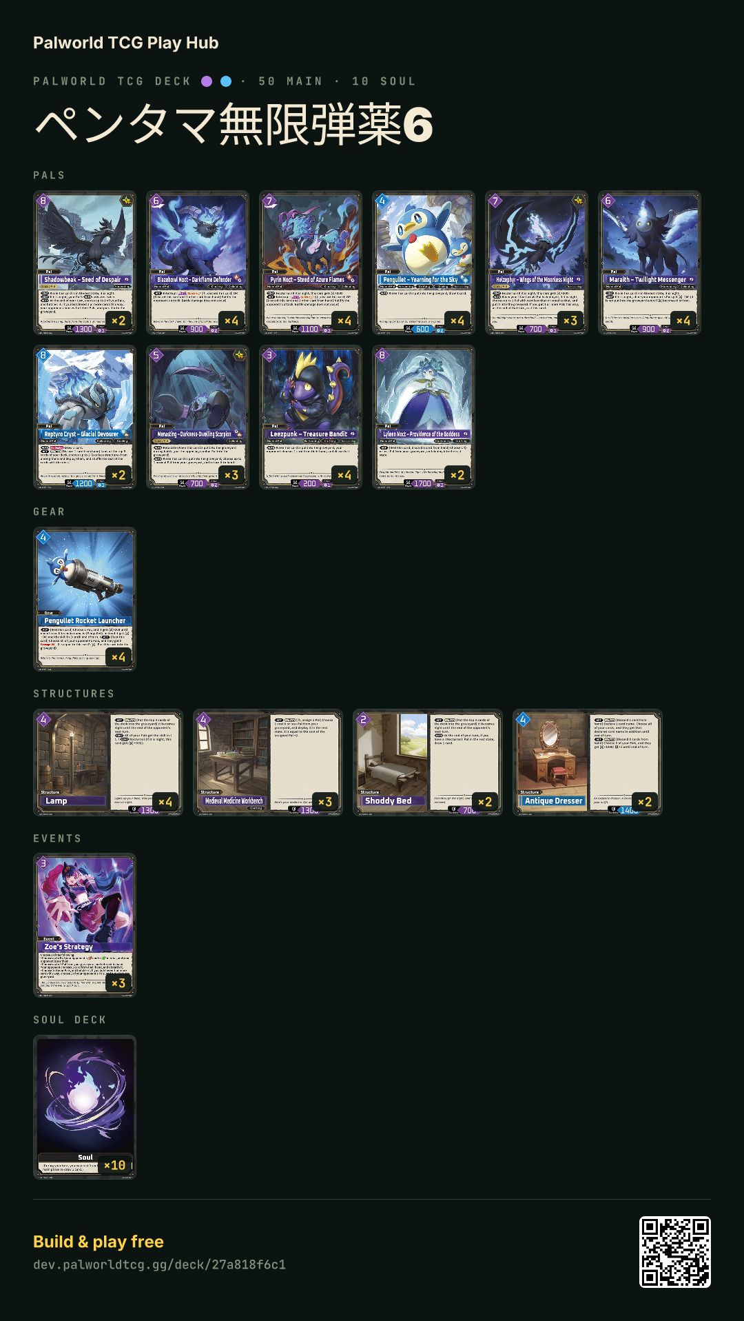 ペンタマ無限弾薬6 decklist