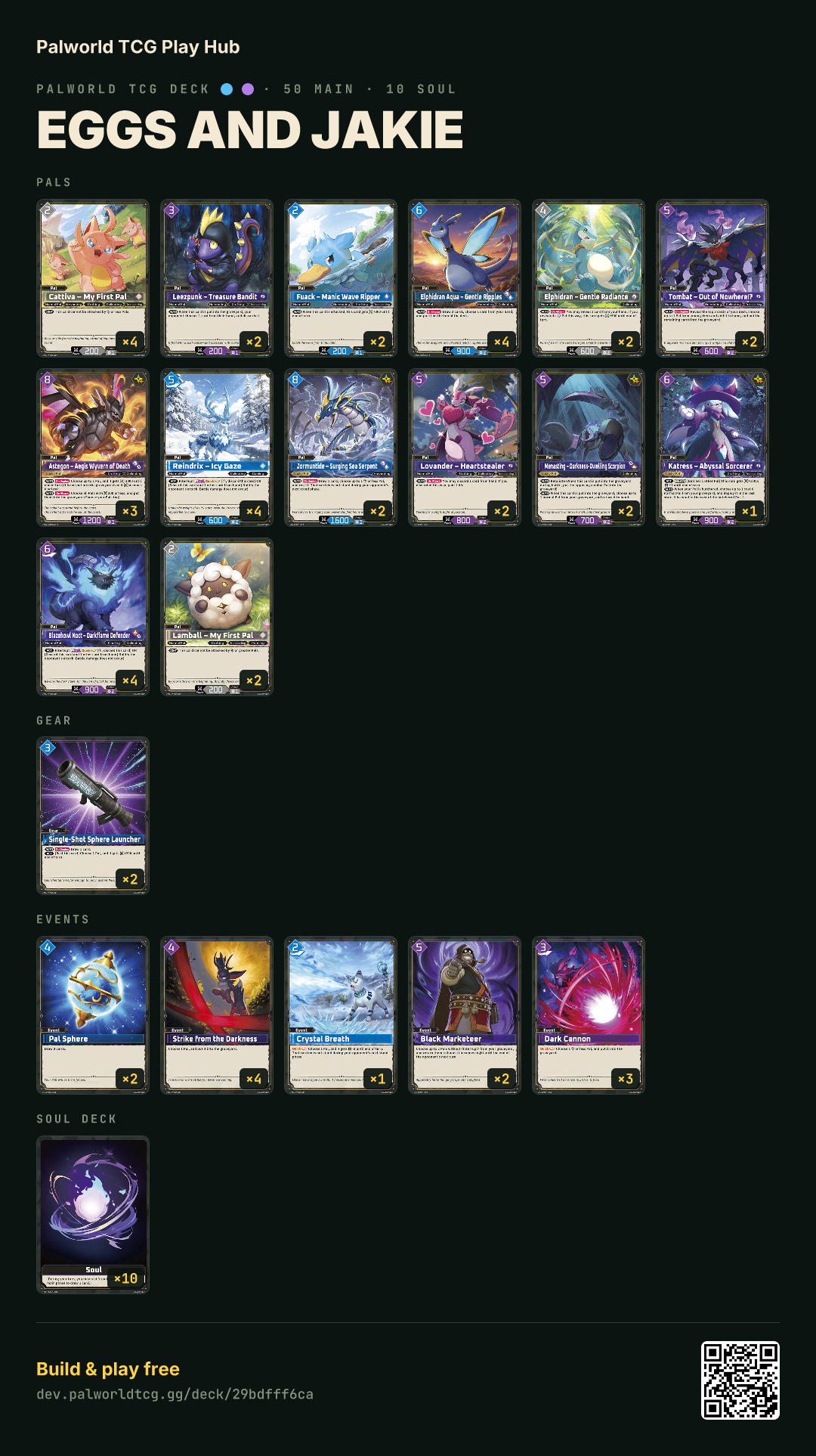 Eggs and jakie decklist