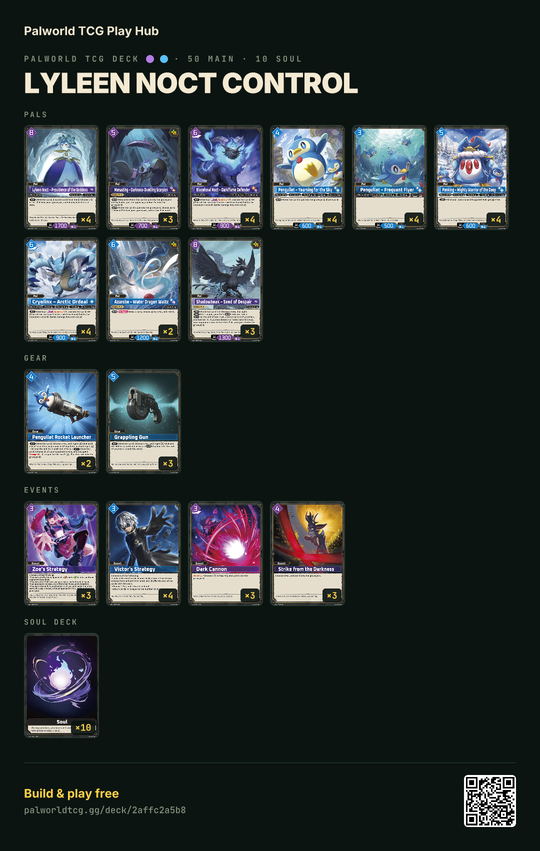 Lyleen Noct Control decklist
