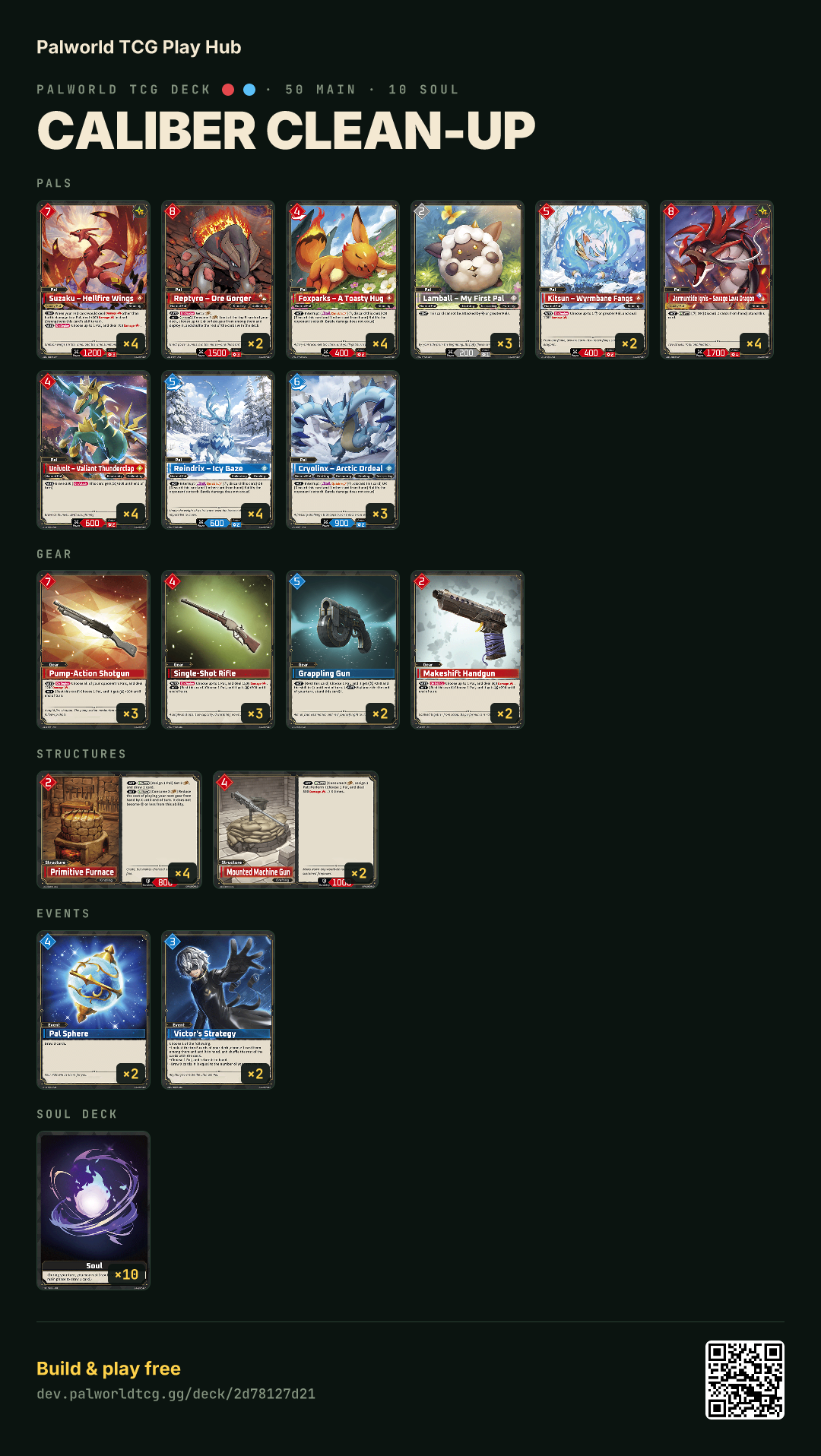 Caliber Clean-Up decklist
