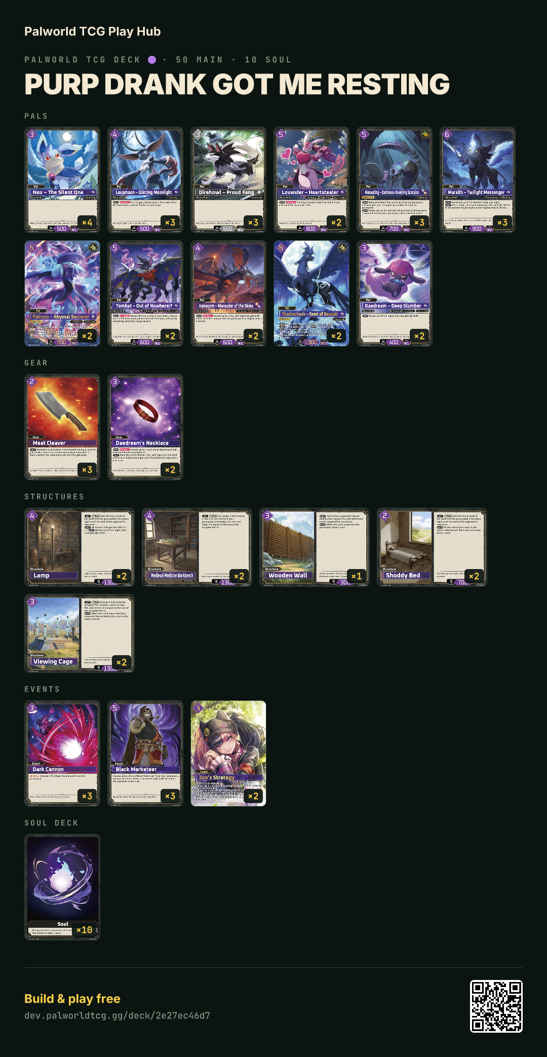 Purp drank got me resting decklist