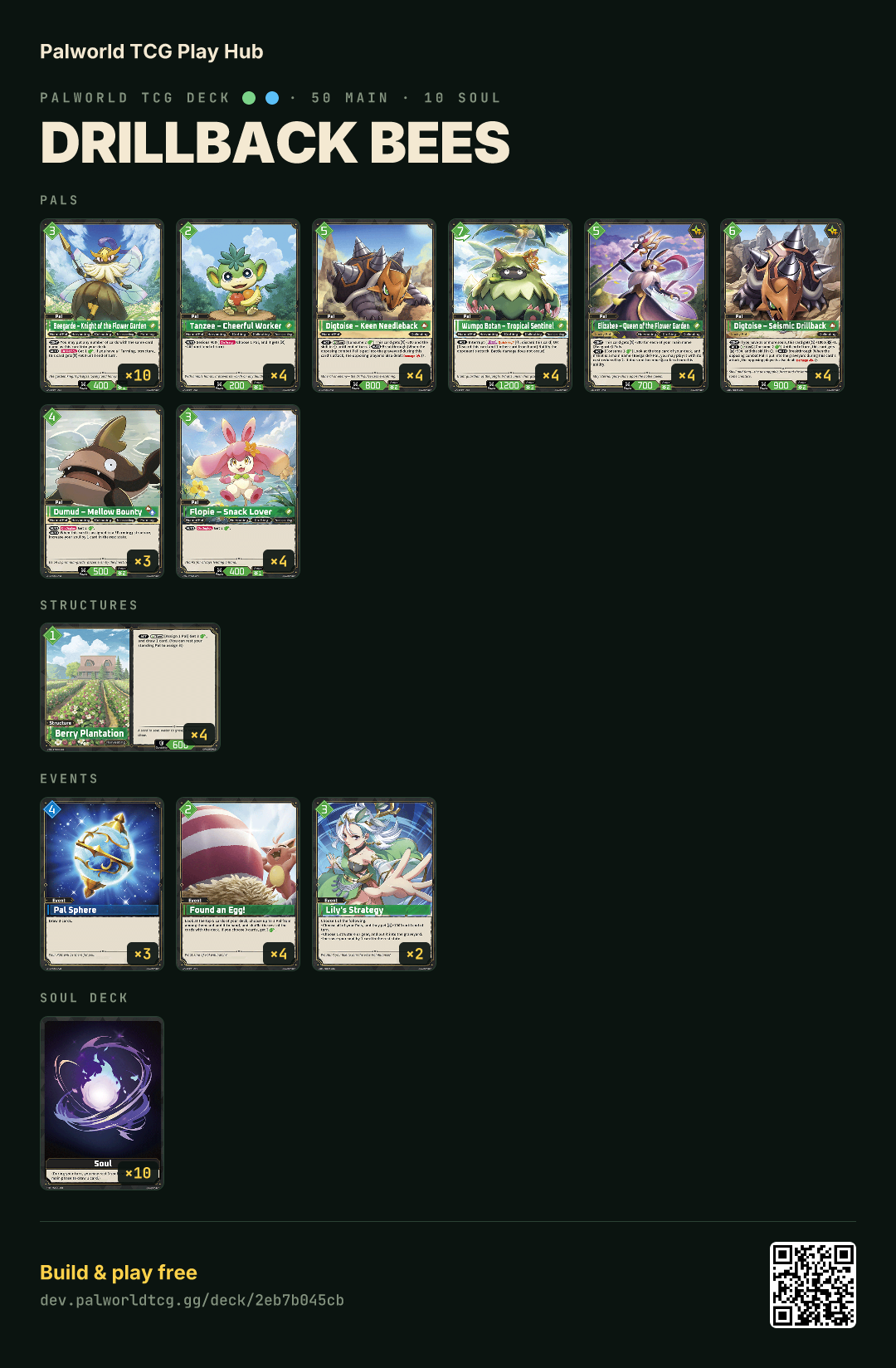 Drillback Bees decklist