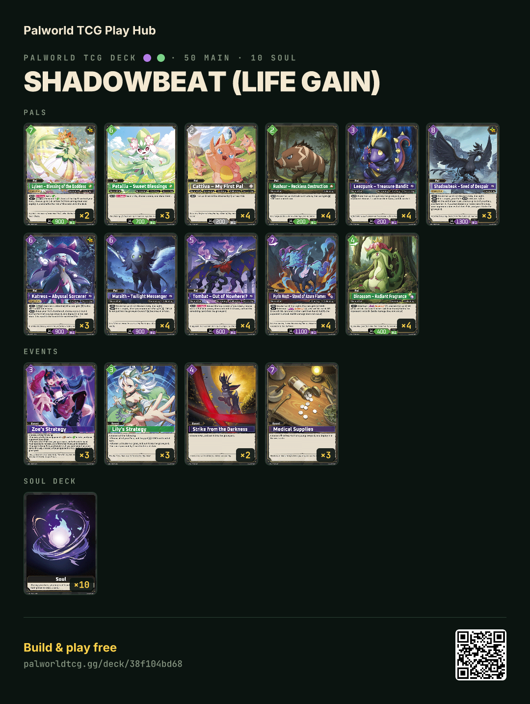 Shadowbeat (Life Gain) decklist