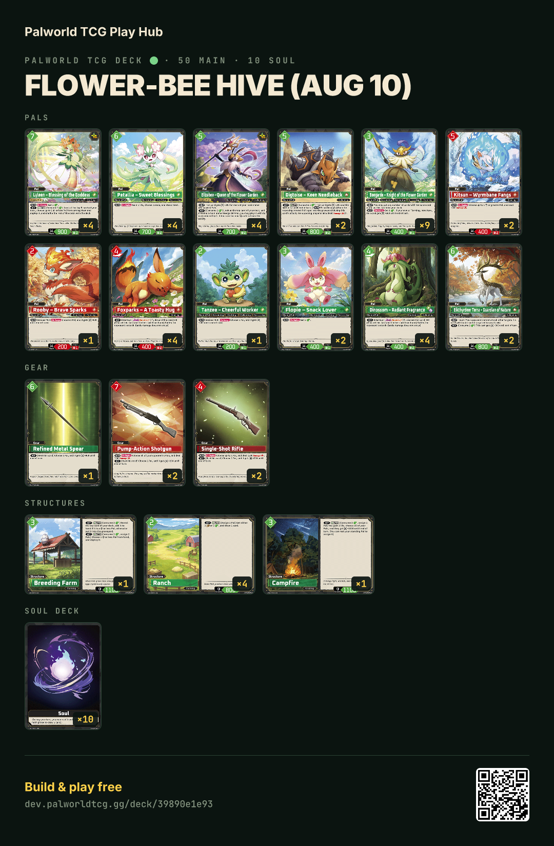 Flower-Bee Hive (Aug 10) decklist