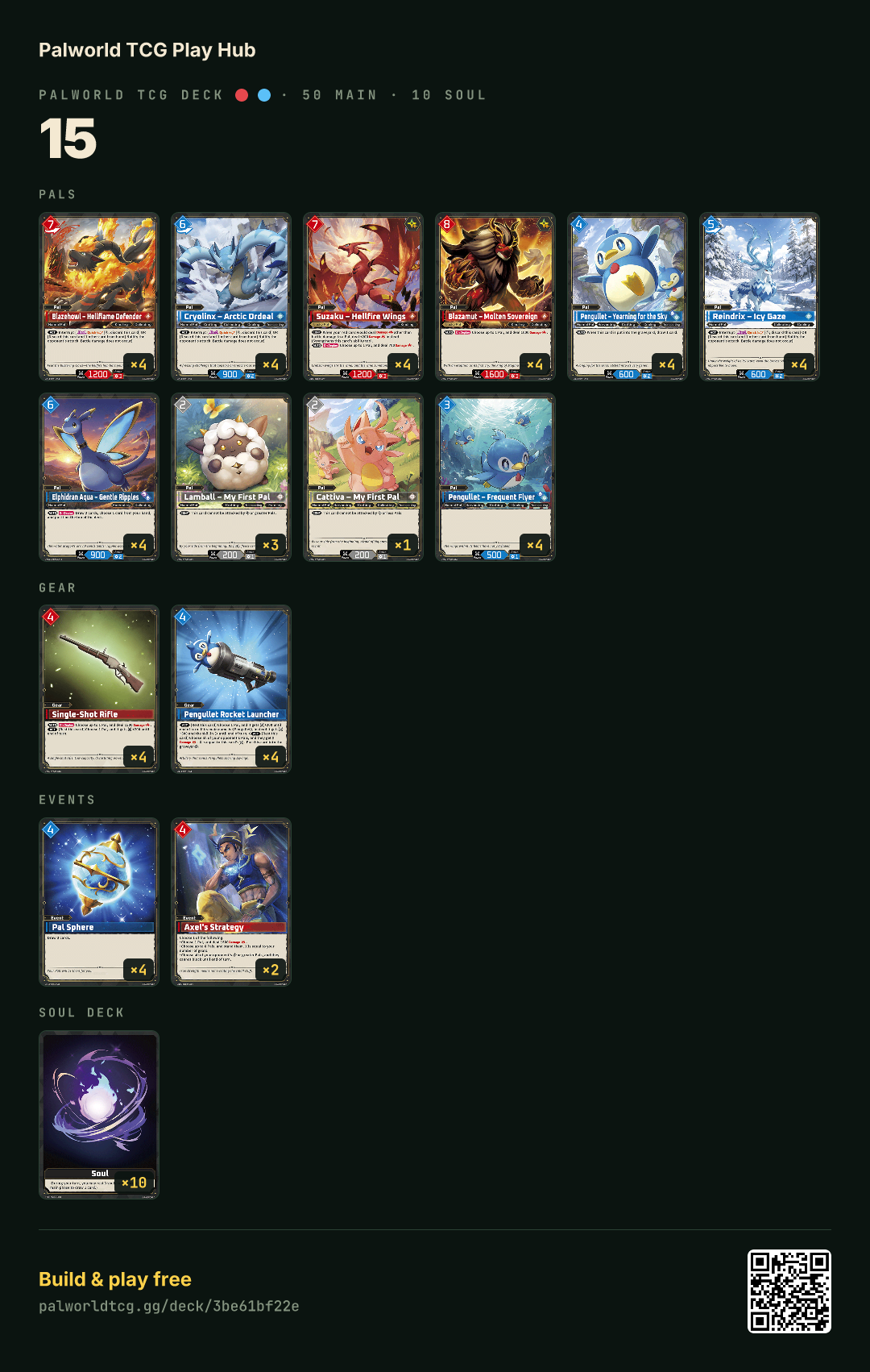 15 decklist
