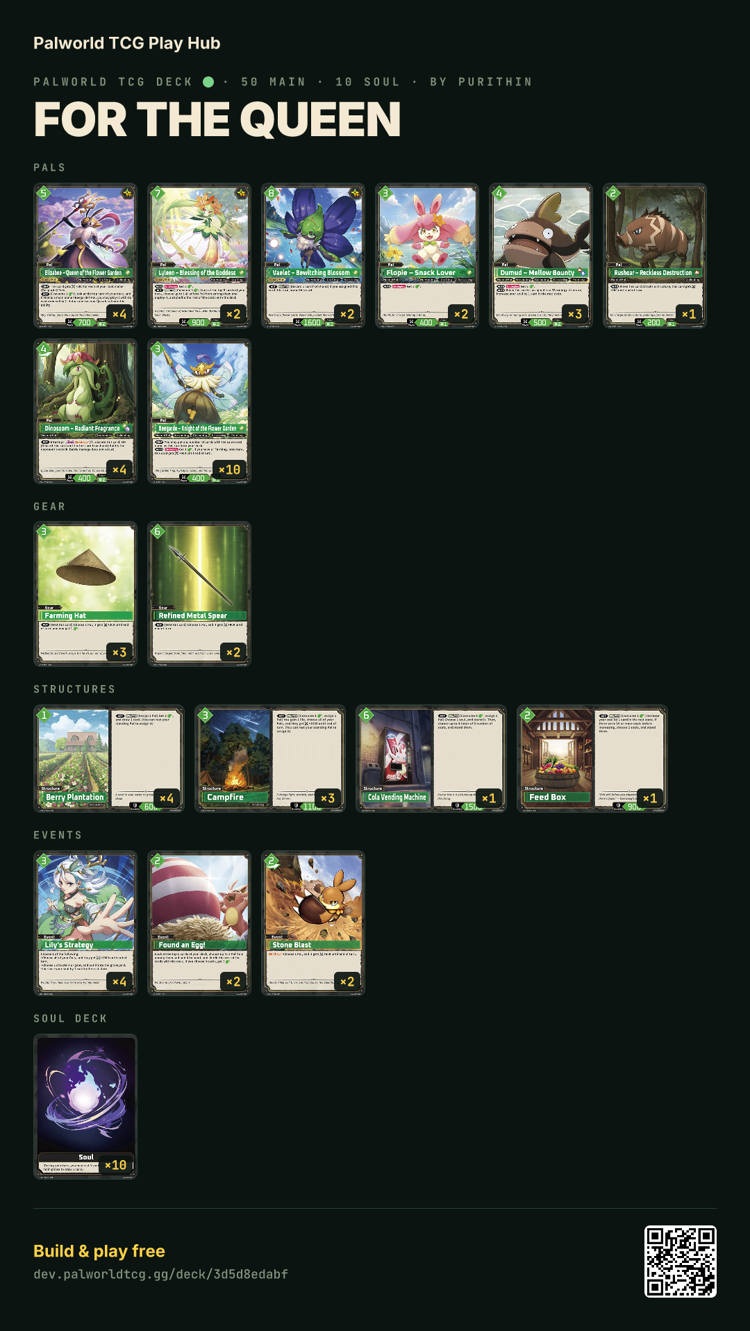 For the QUEEN decklist