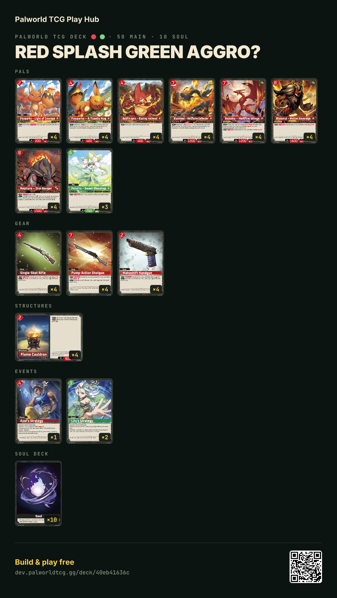 red splash green aggro? decklist
