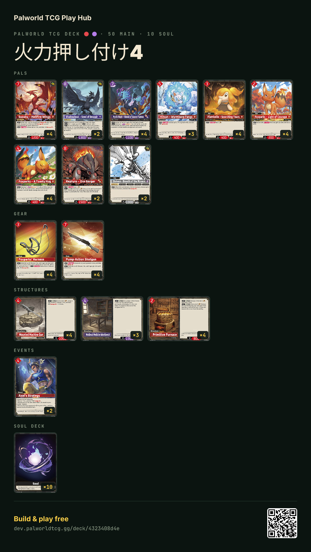 火力押し付け4 decklist