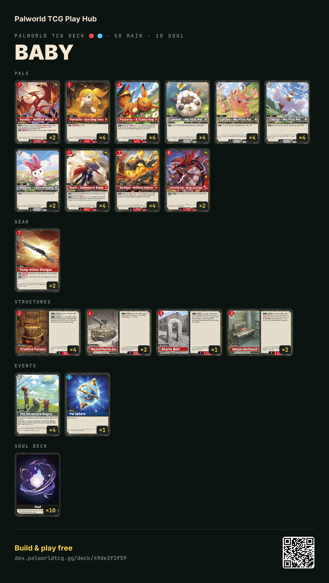 Baby decklist