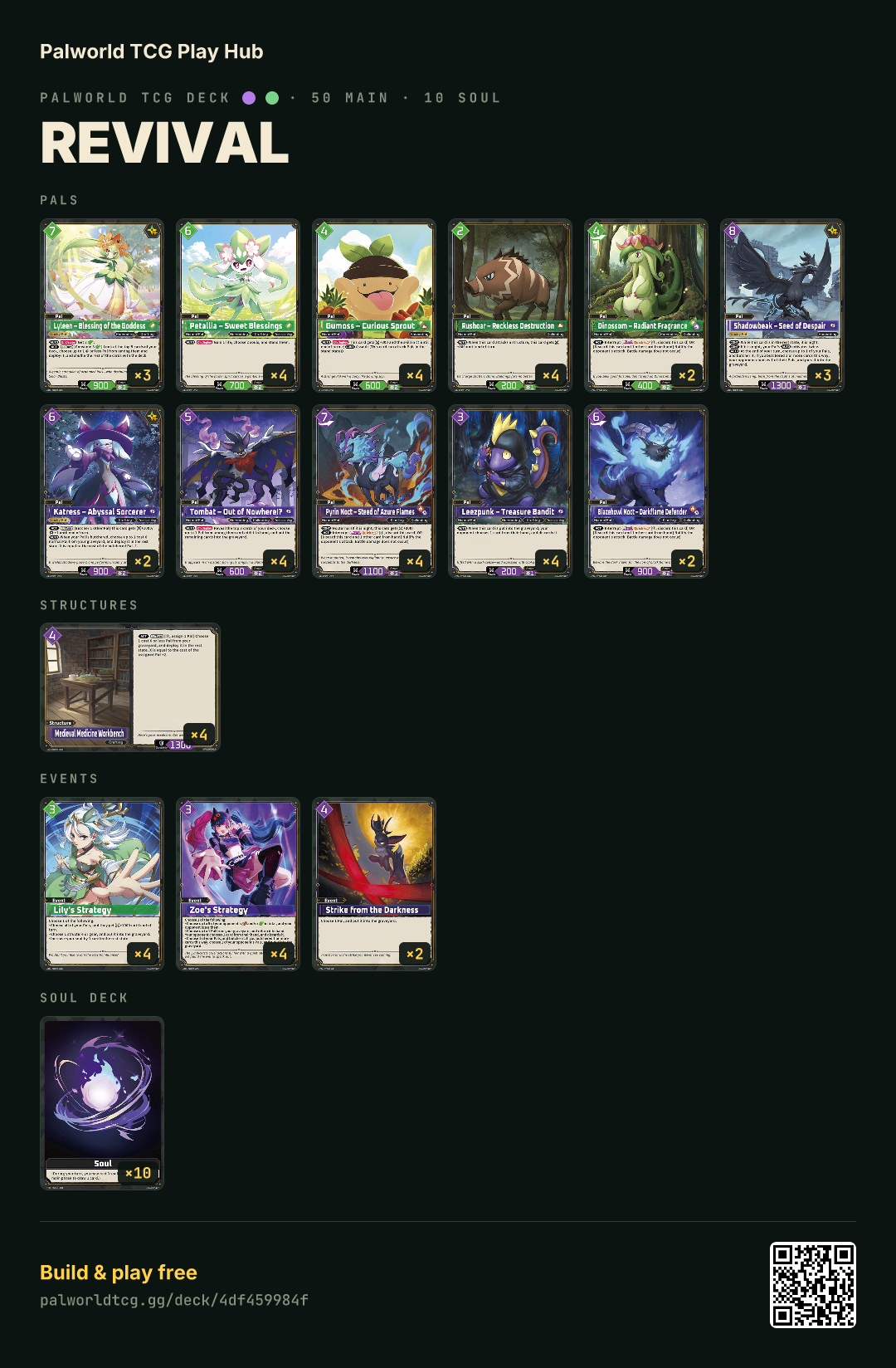 Revival decklist