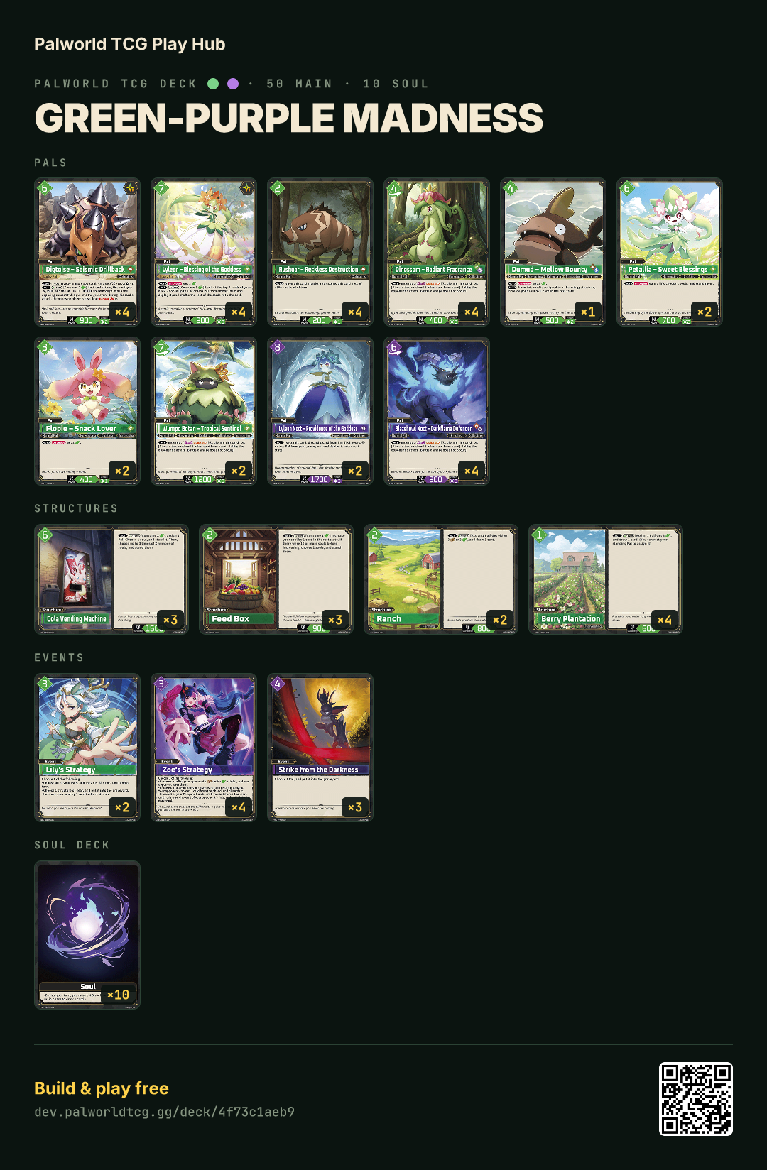 Green-Purple  madness decklist
