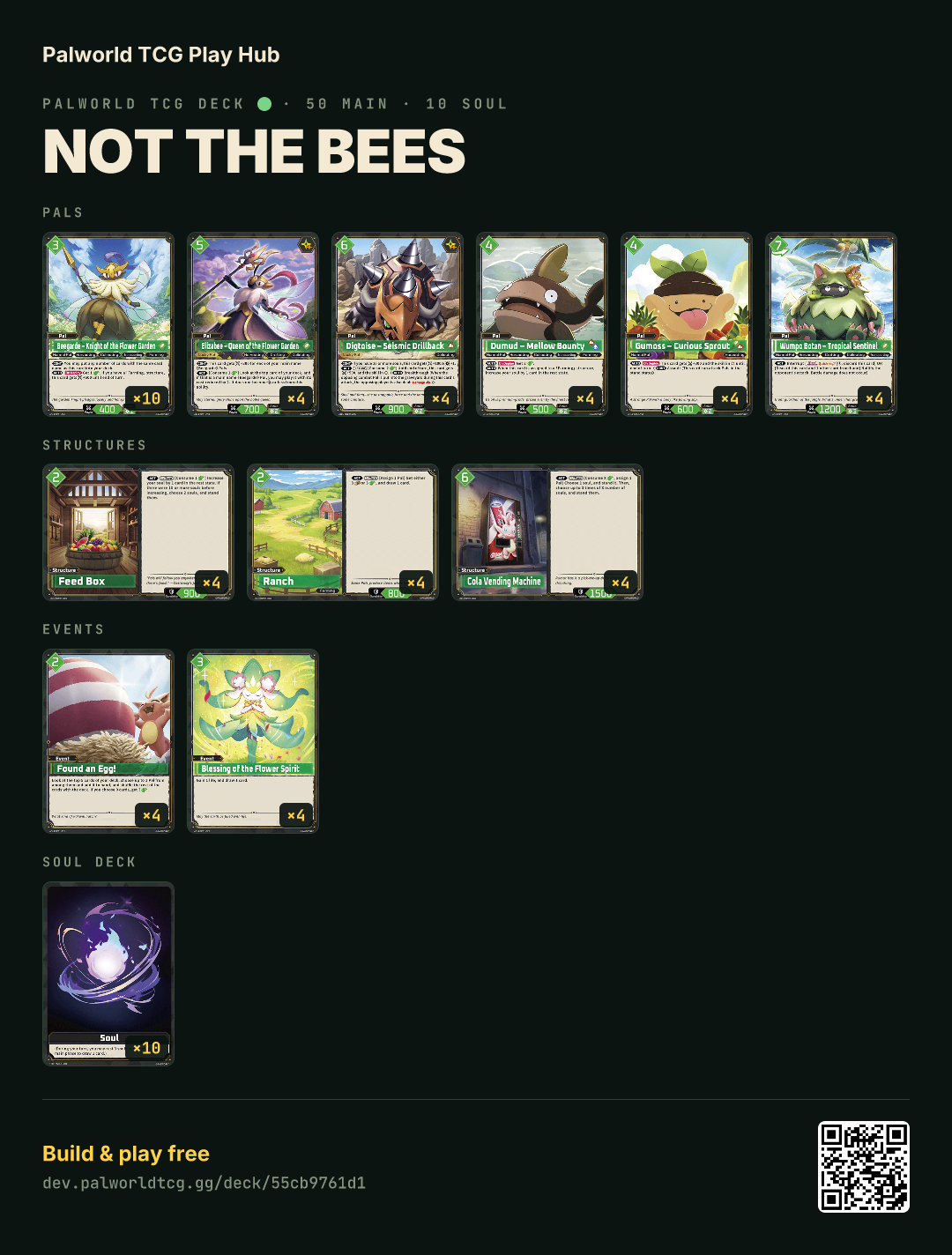 Not the bees decklist