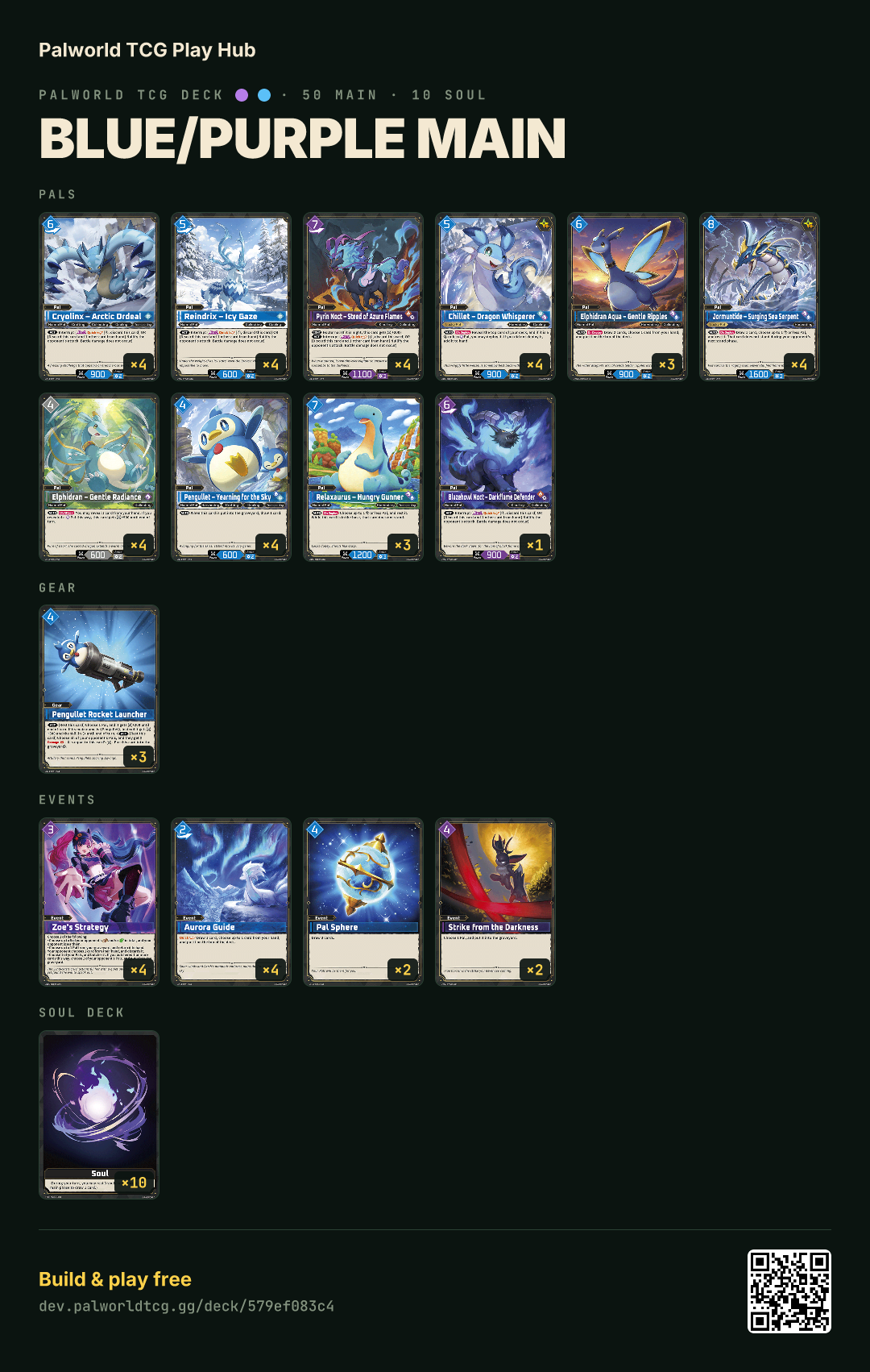 Blue/Purple Main decklist