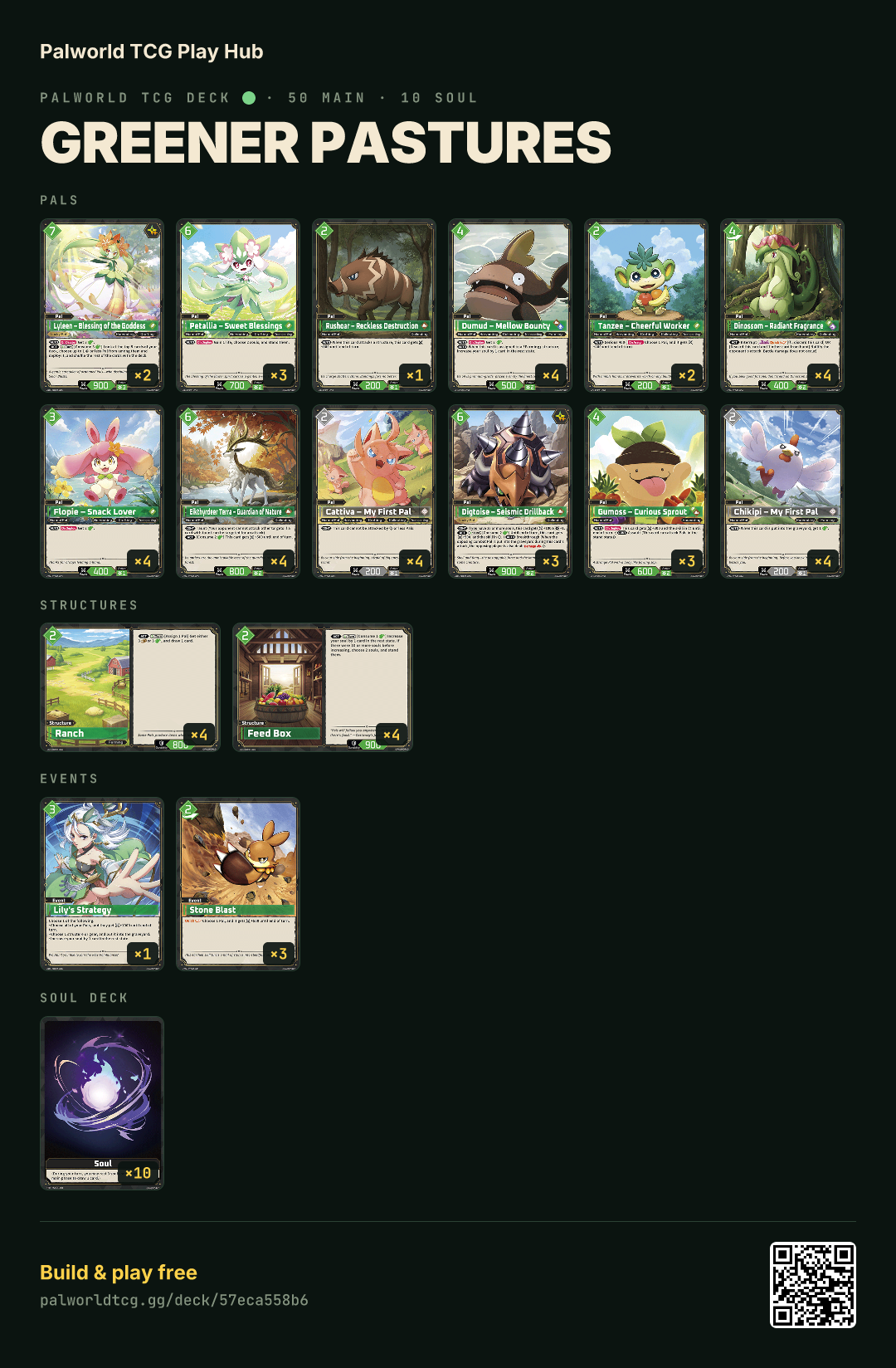 Greener Pastures decklist