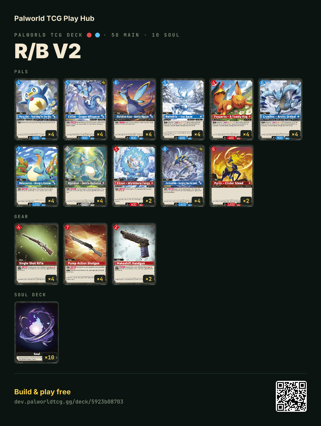 R/B v2 decklist