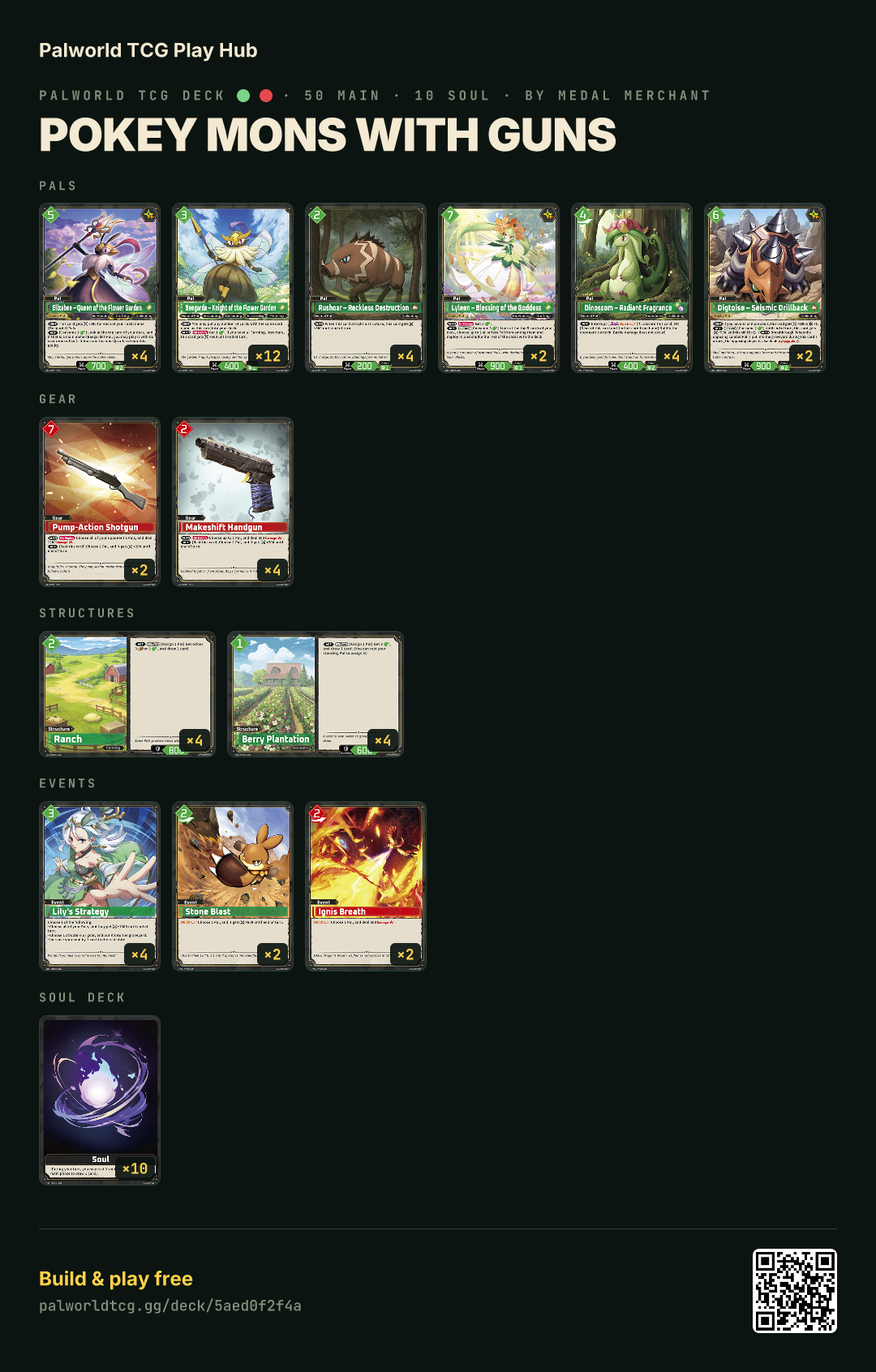 Pokey Mons with guns decklist