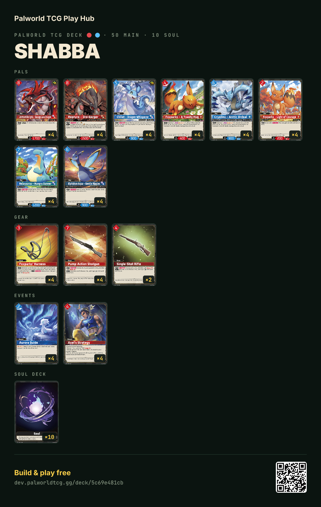 Shabba decklist