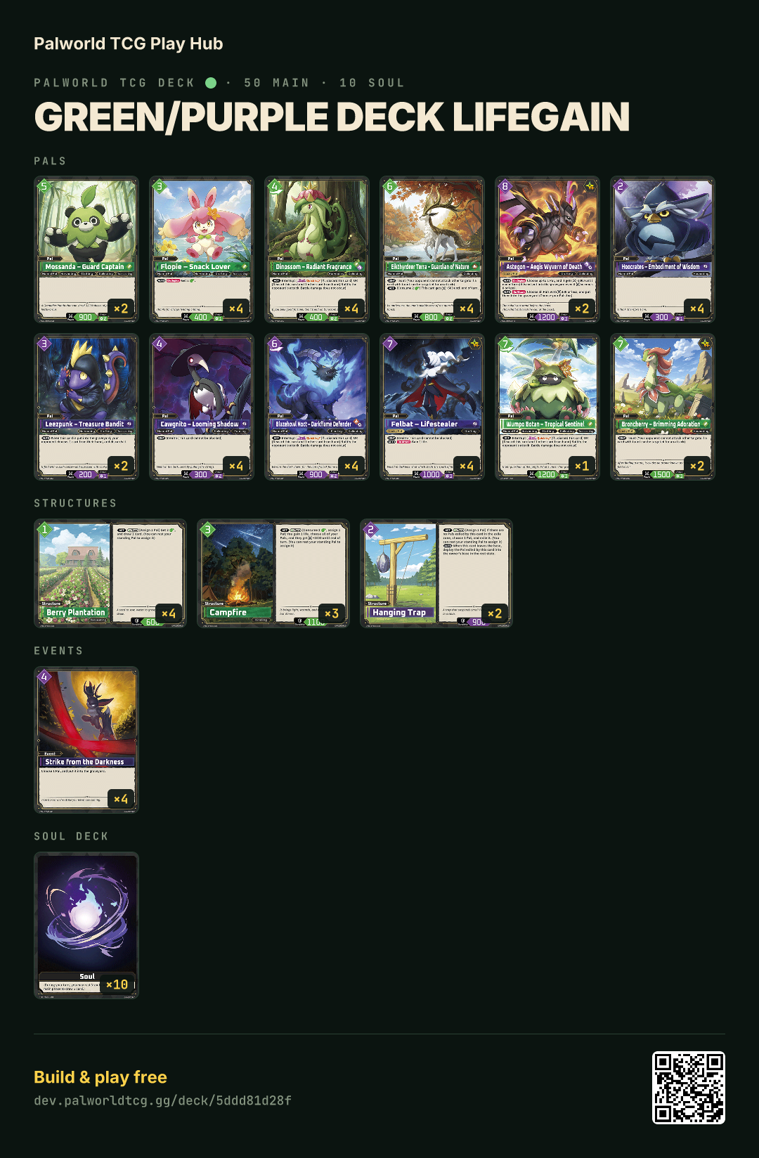 Green/Purple deck lifegain decklist