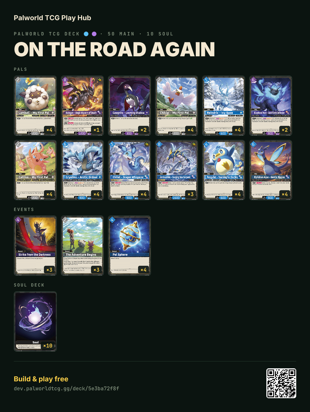 on the road again decklist