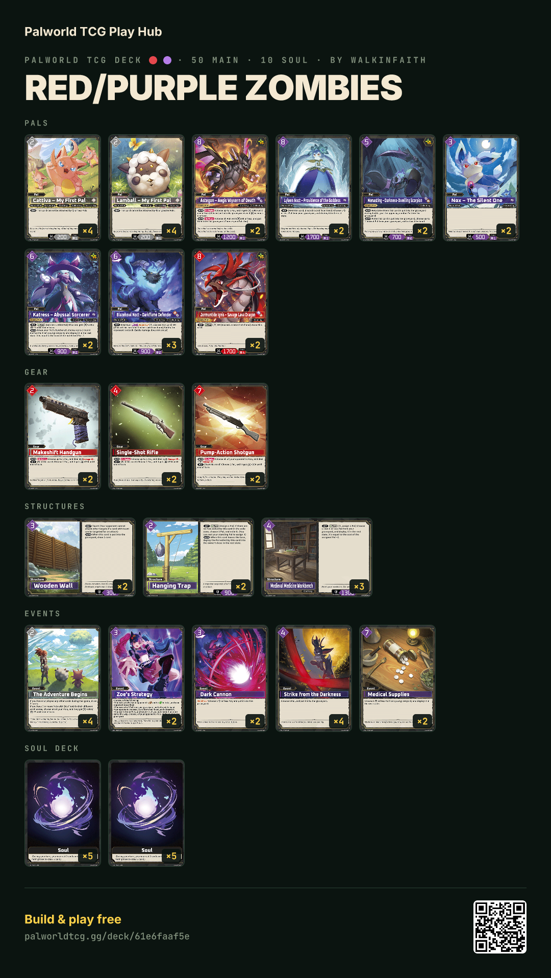 Red/Purple Zombies decklist