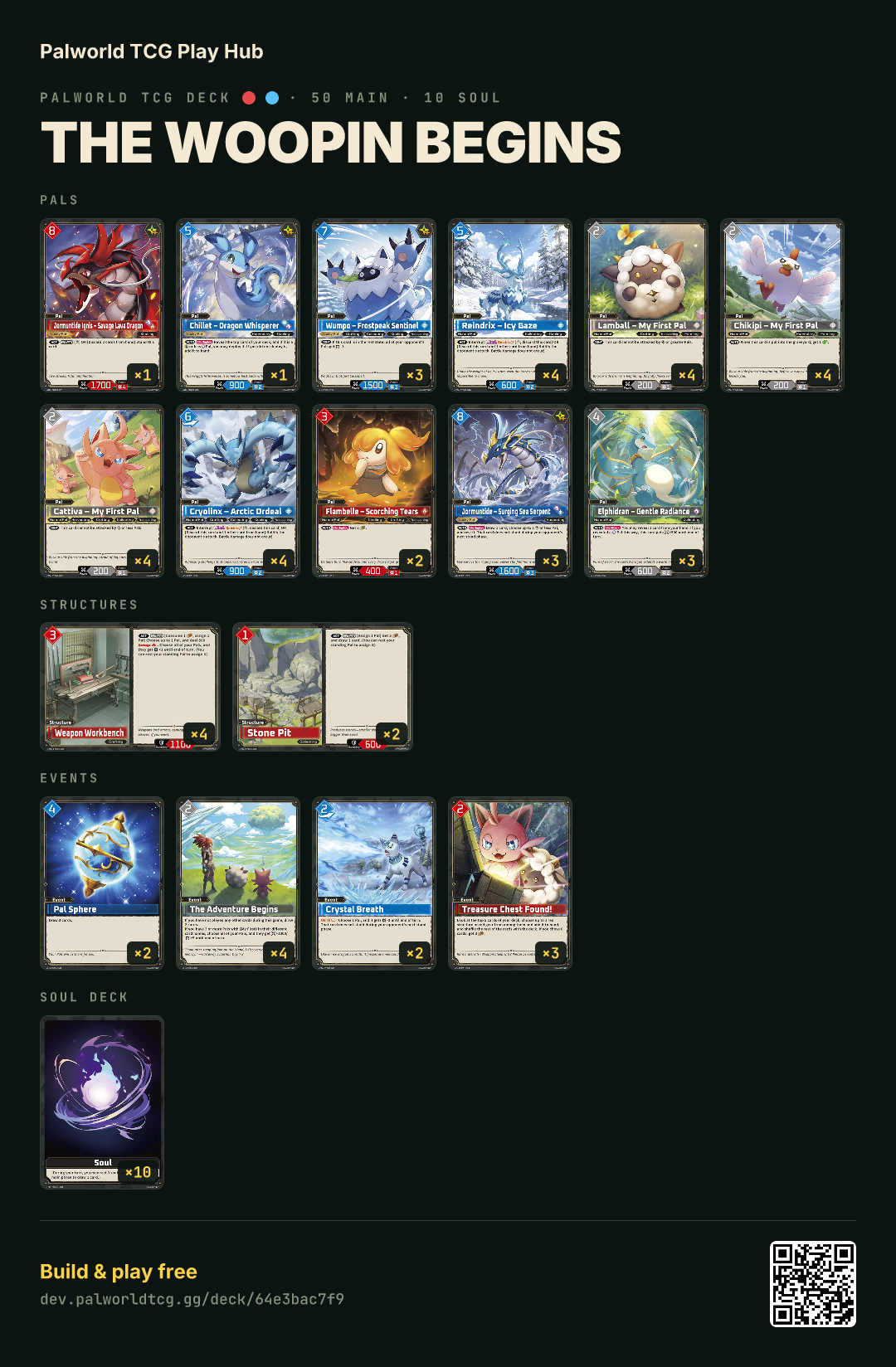 The Woopin Begins decklist