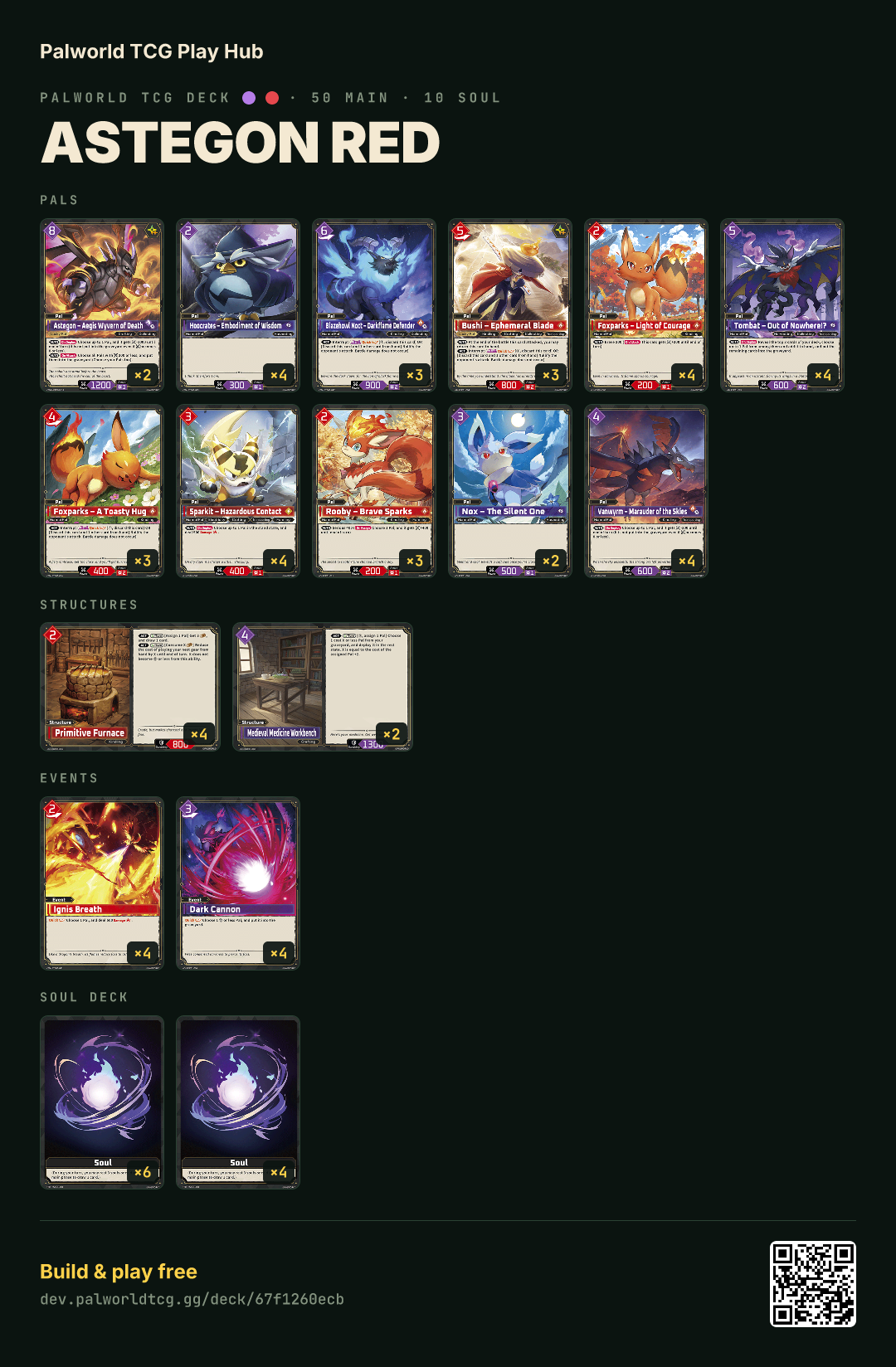 Astegon Red decklist