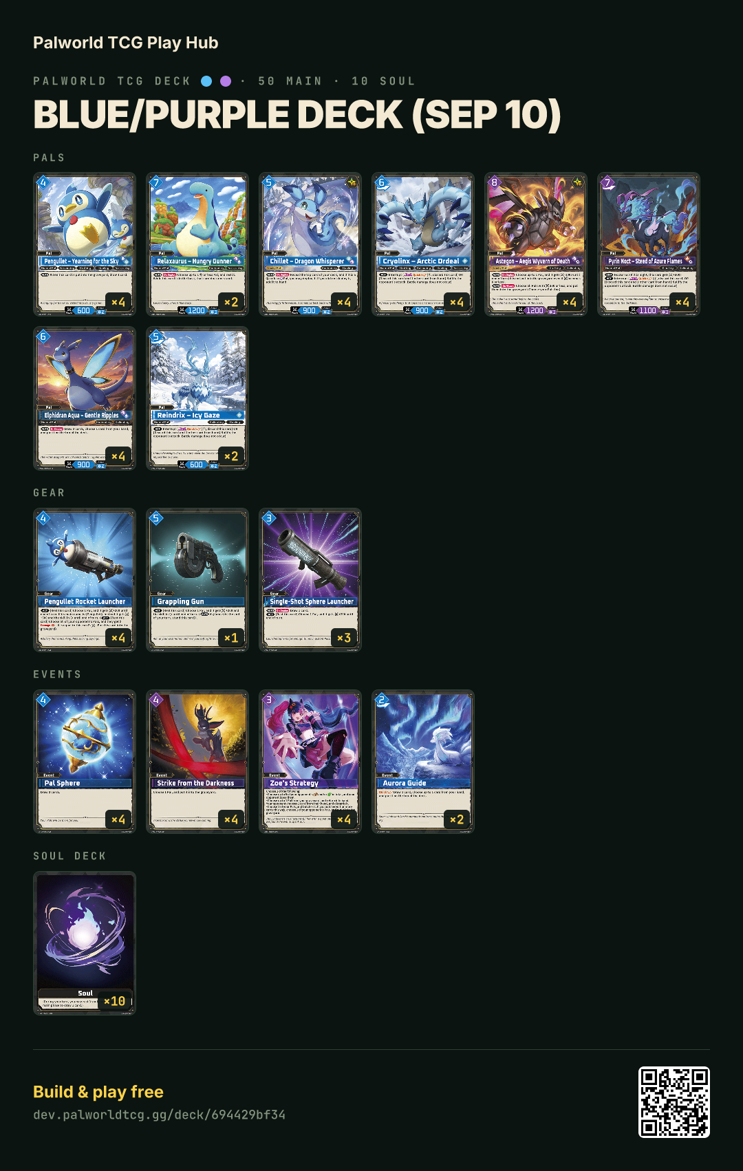 Blue/Purple deck (Sep 10) decklist