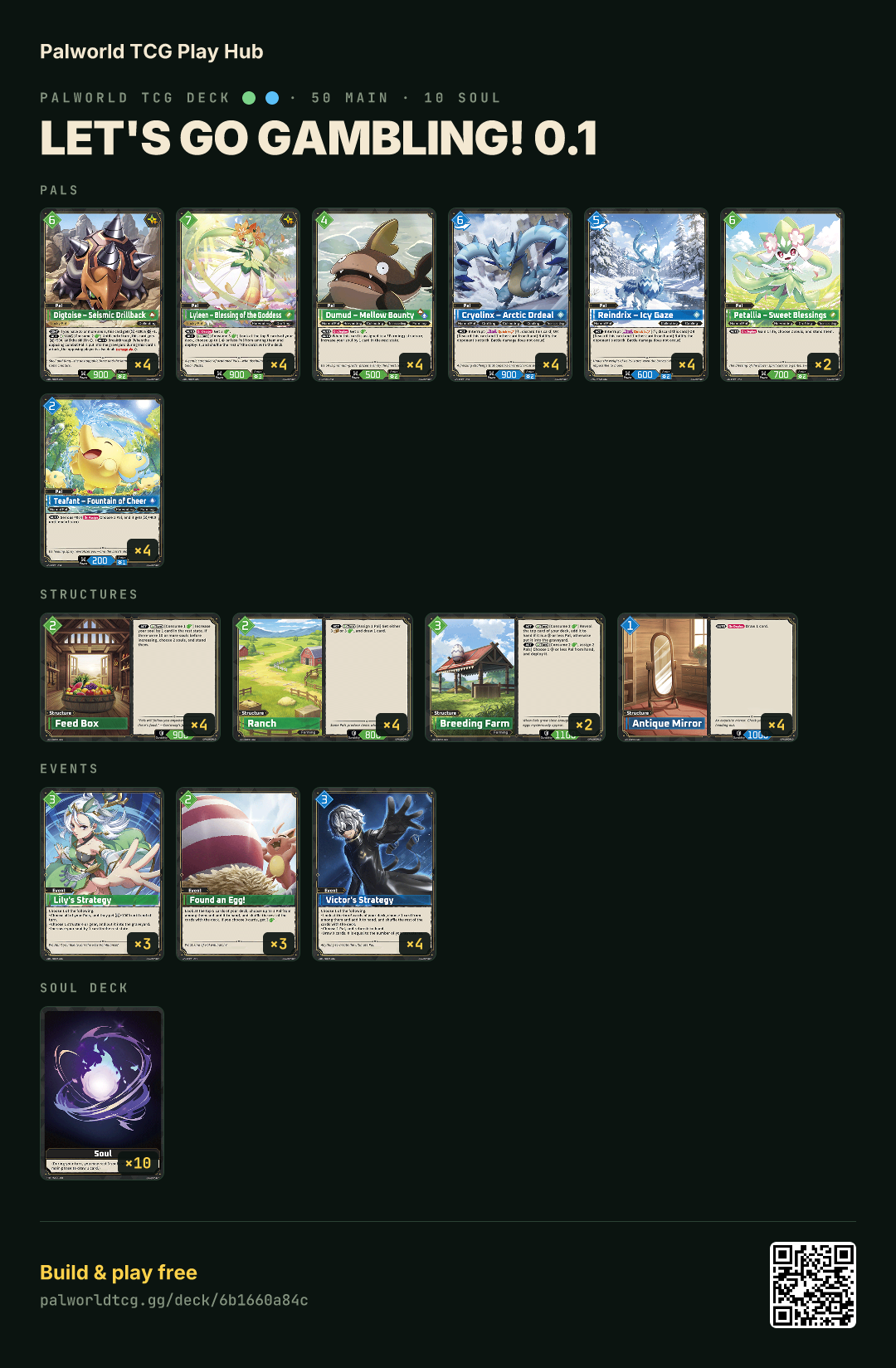 Let's go gambling! 0.1 decklist