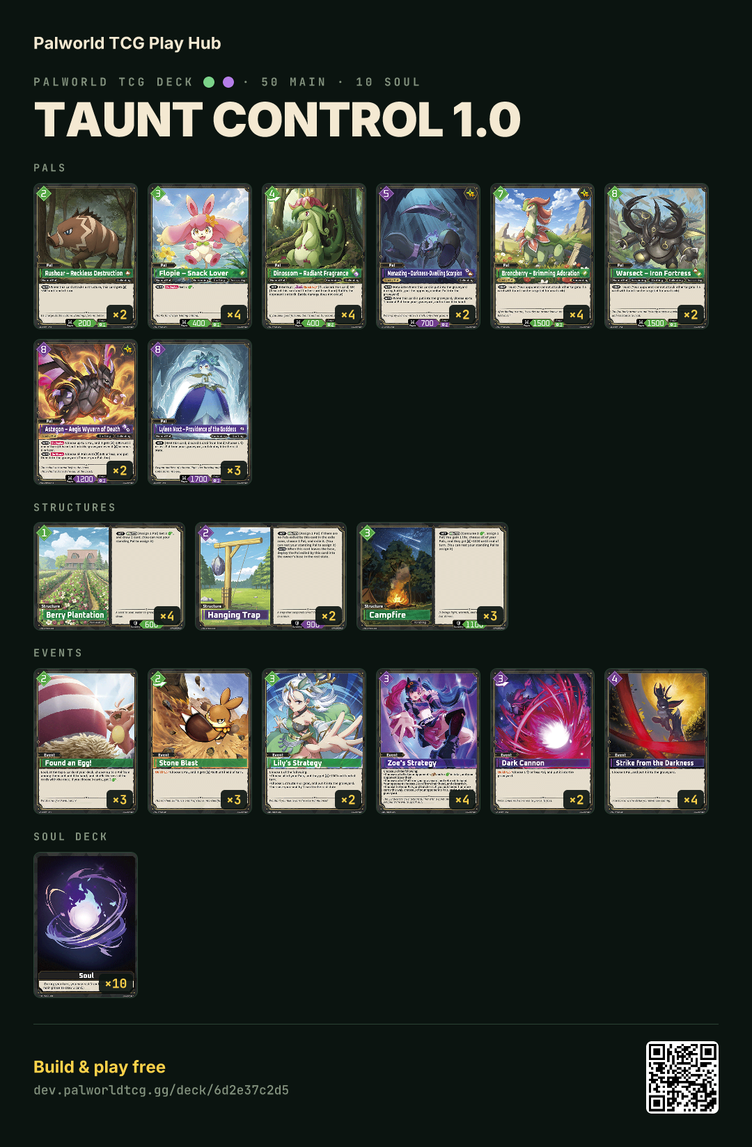 Taunt Control 1.0 decklist