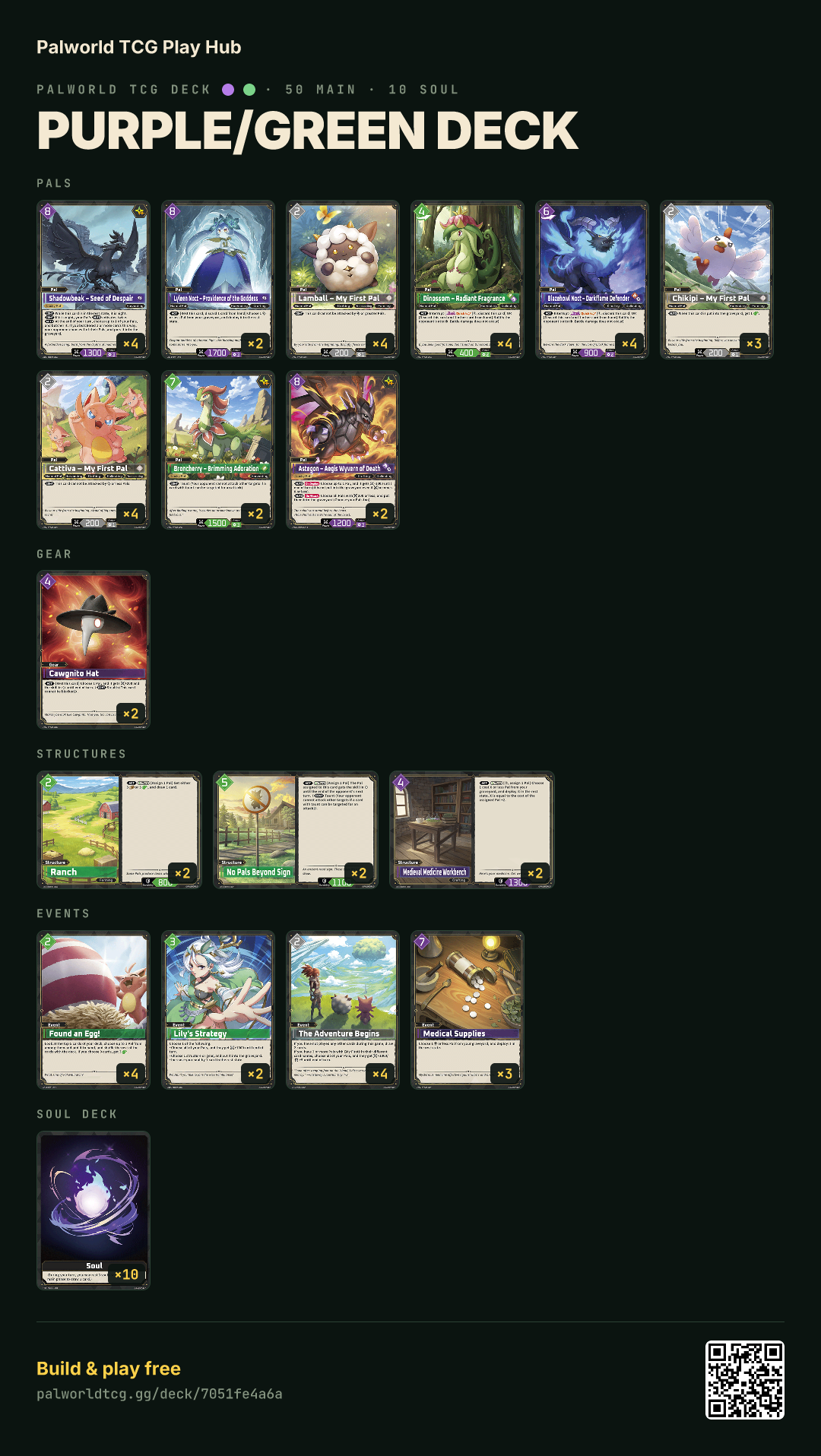 Purple/Green deck decklist