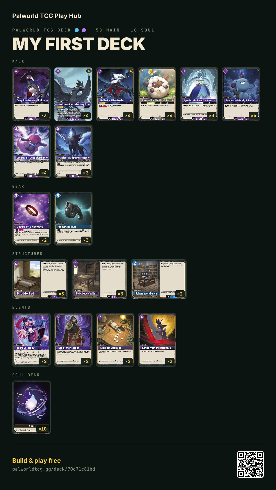 My First Deck decklist