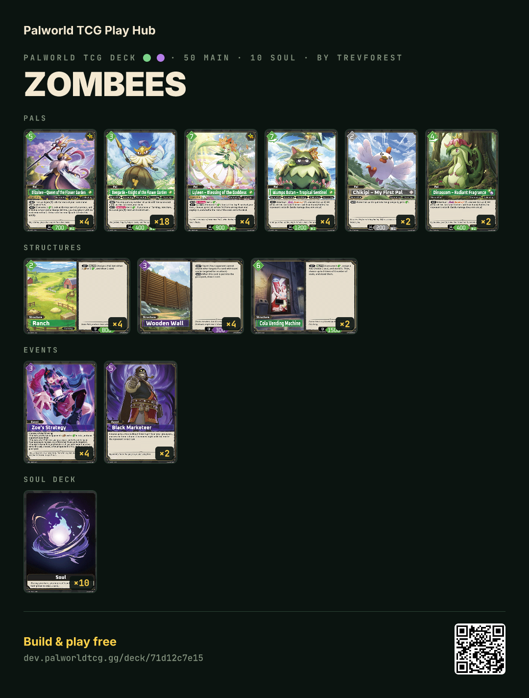 Zombees decklist